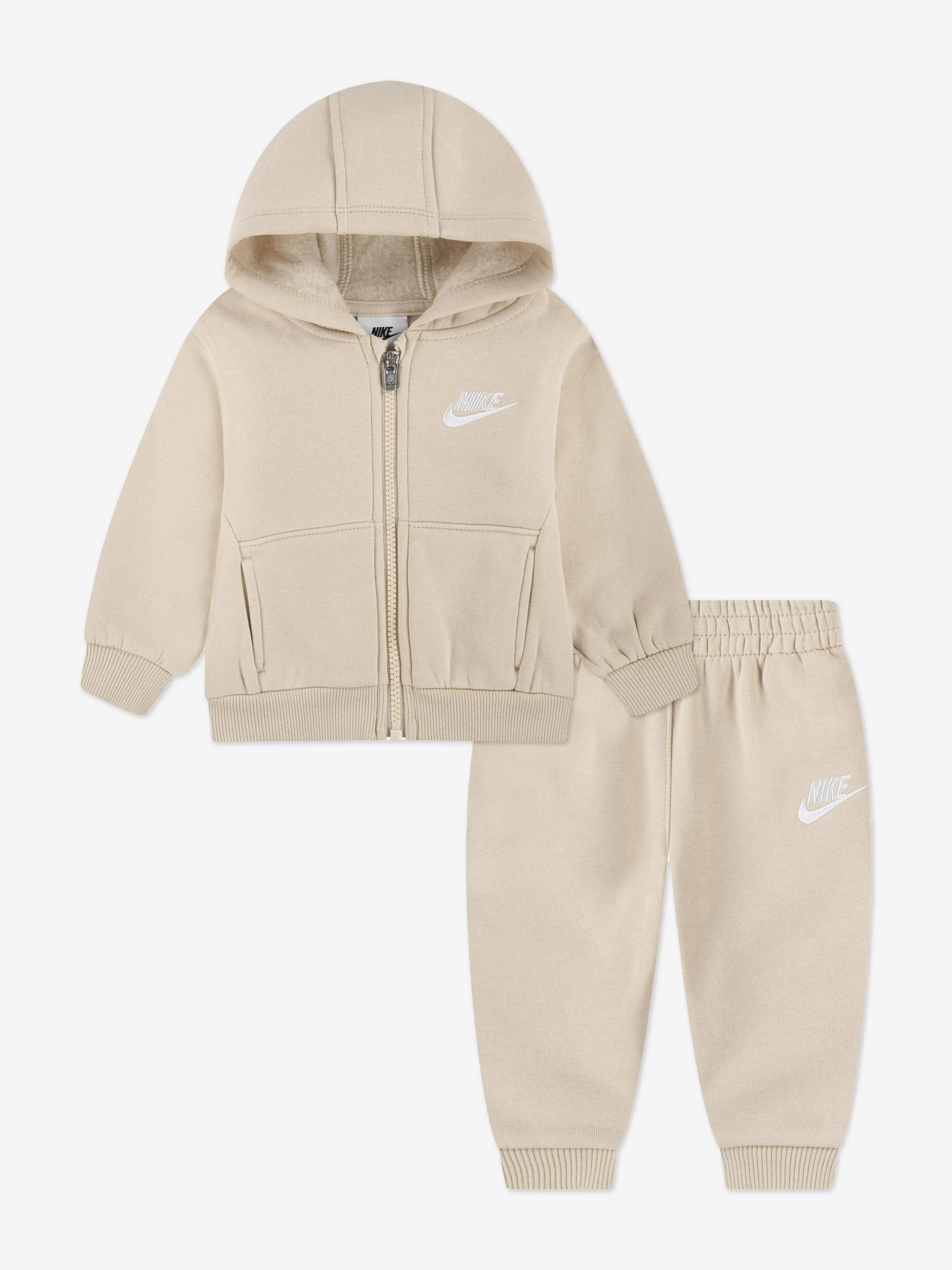 Kids LBR Full Zip Club Tracksuit in Beige