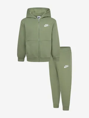 Kids LBR Full Zip Club Tracksuit in Green