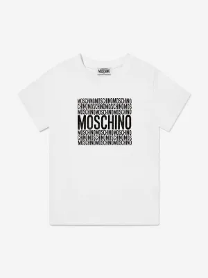 Kids Logo Print T-Shirt in White