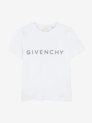 Kids Logo Print T-Shirt in White