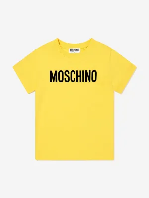 Kids Logo Print T-Shirt in Yellow