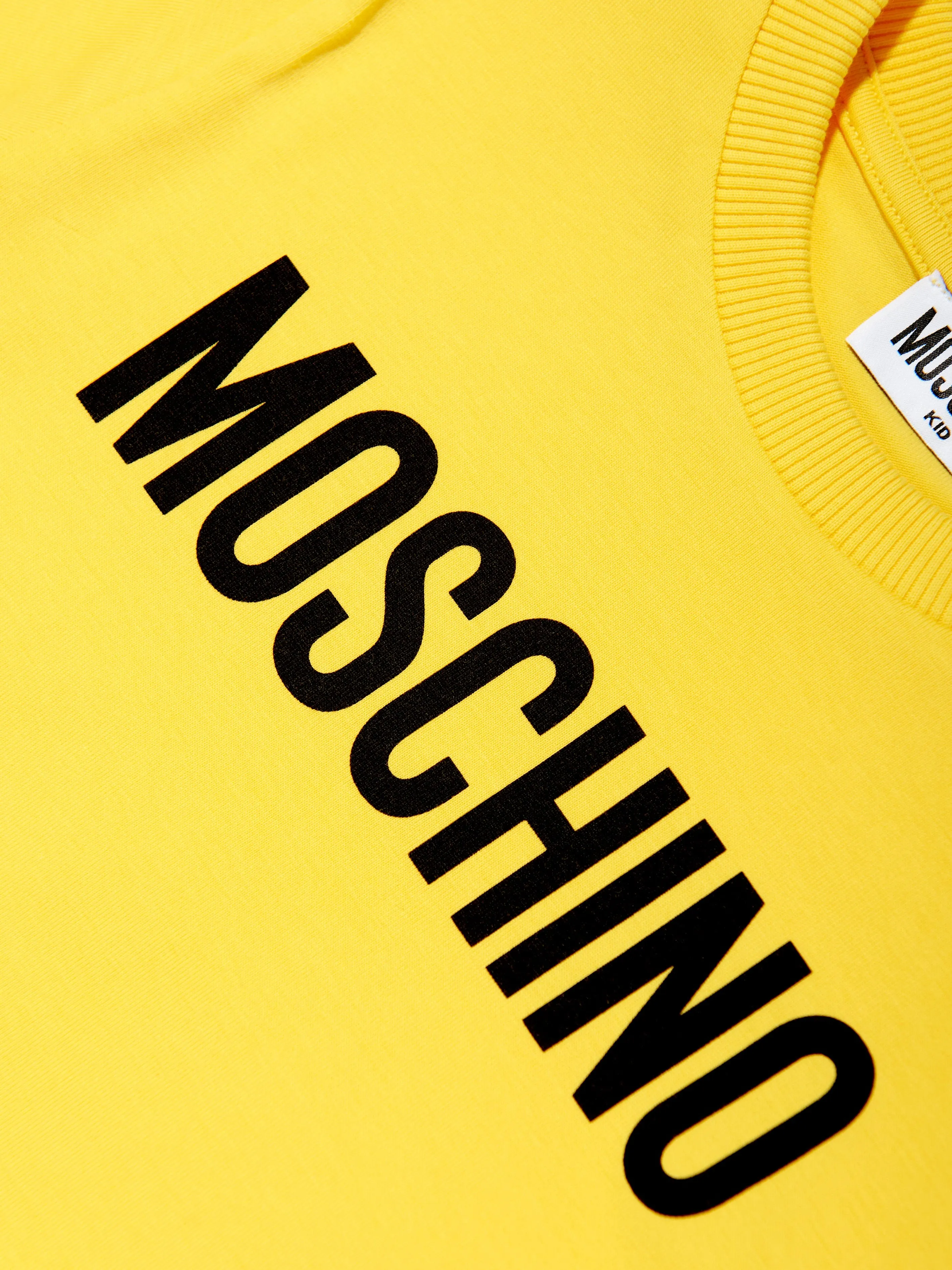 Kids Logo Print T-Shirt in Yellow