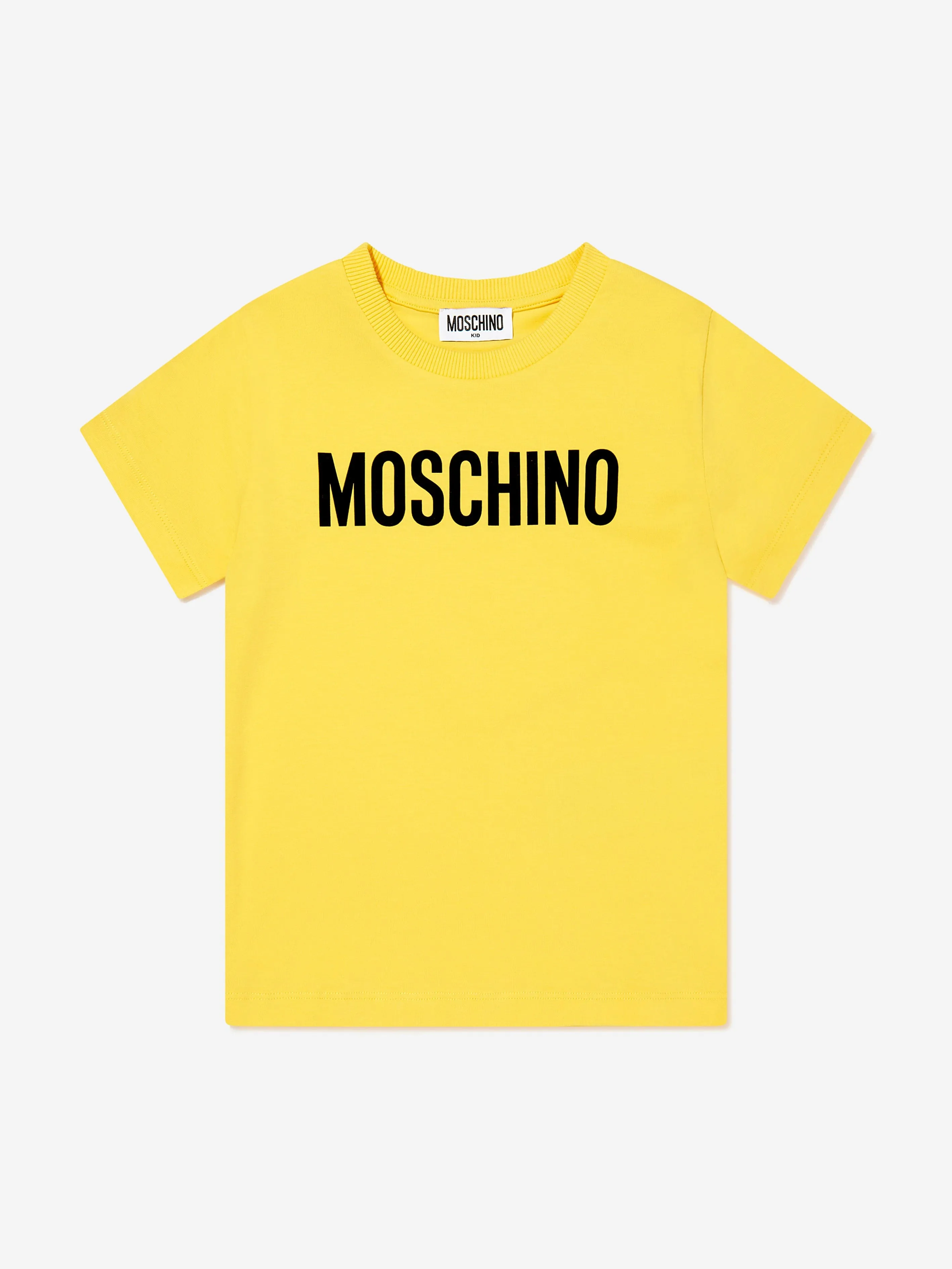 Kids Logo Print T-Shirt in Yellow