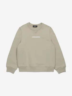 Kids Logo Sweatshirt in Beige