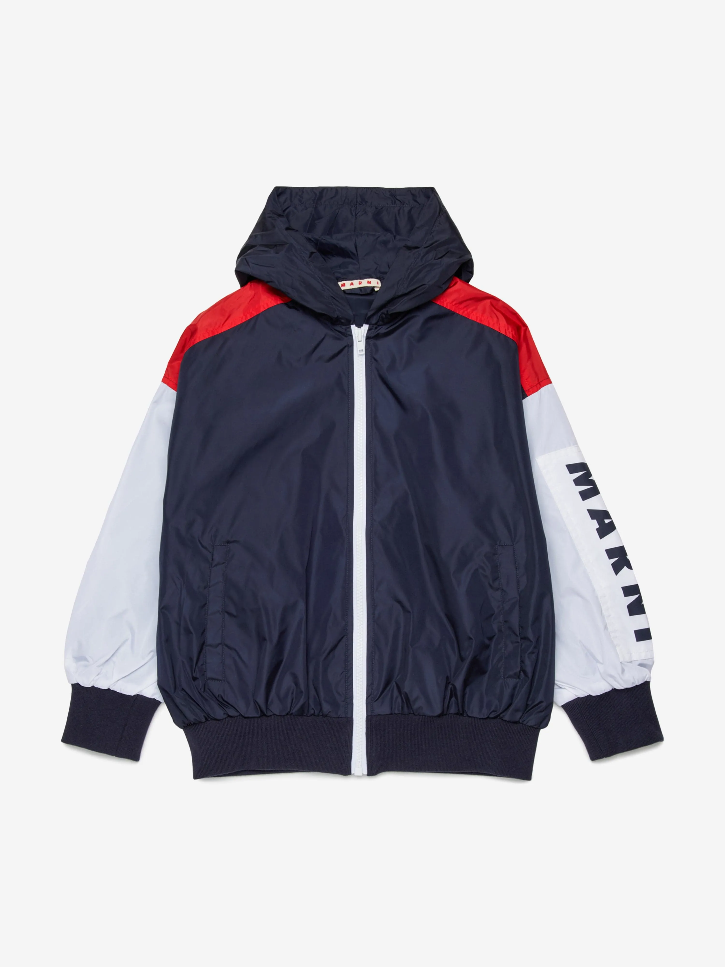 Kids Logo Zip Up Jacket in Navy