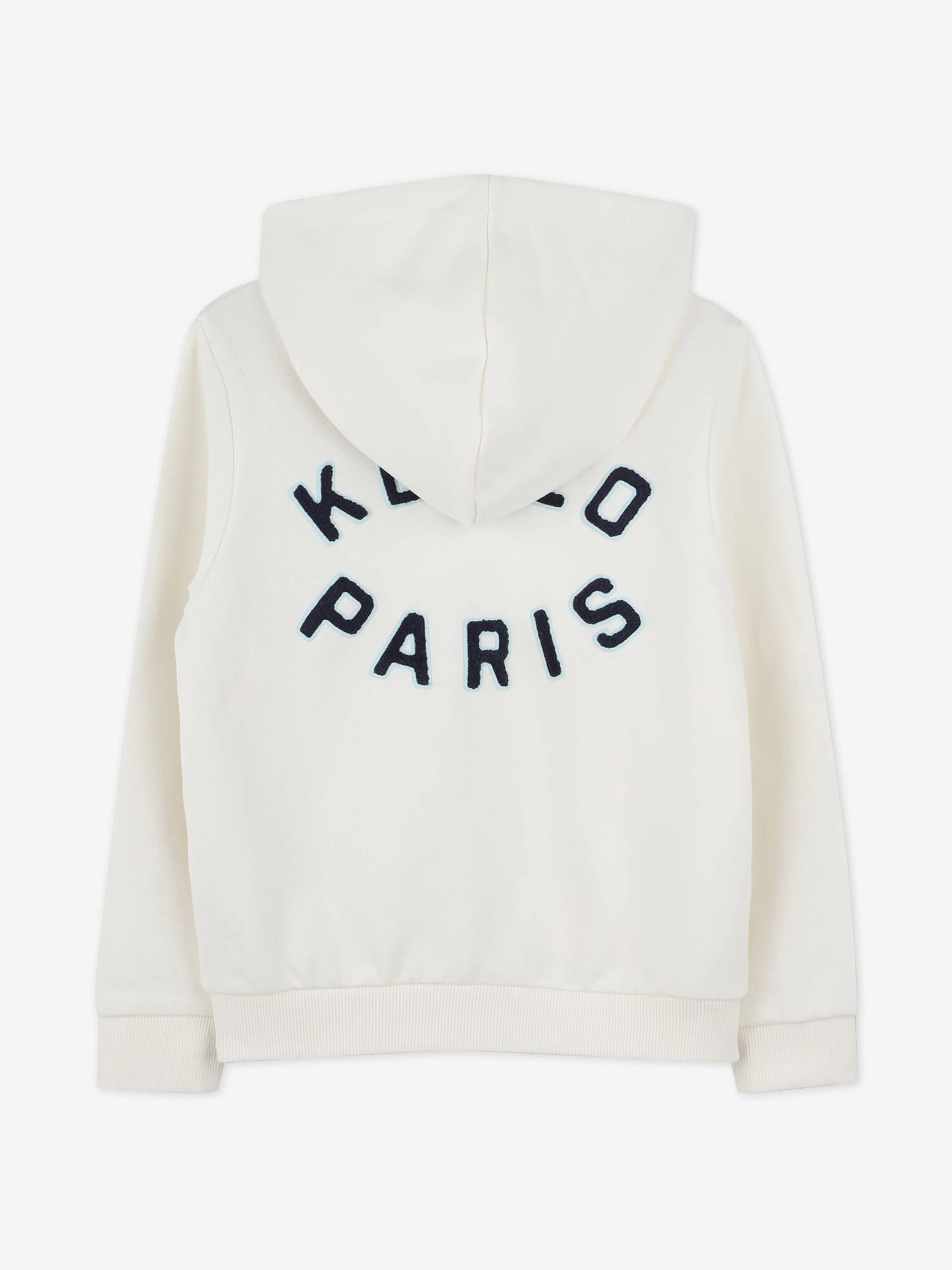 Kids Logo Zip Up Top in Ivory