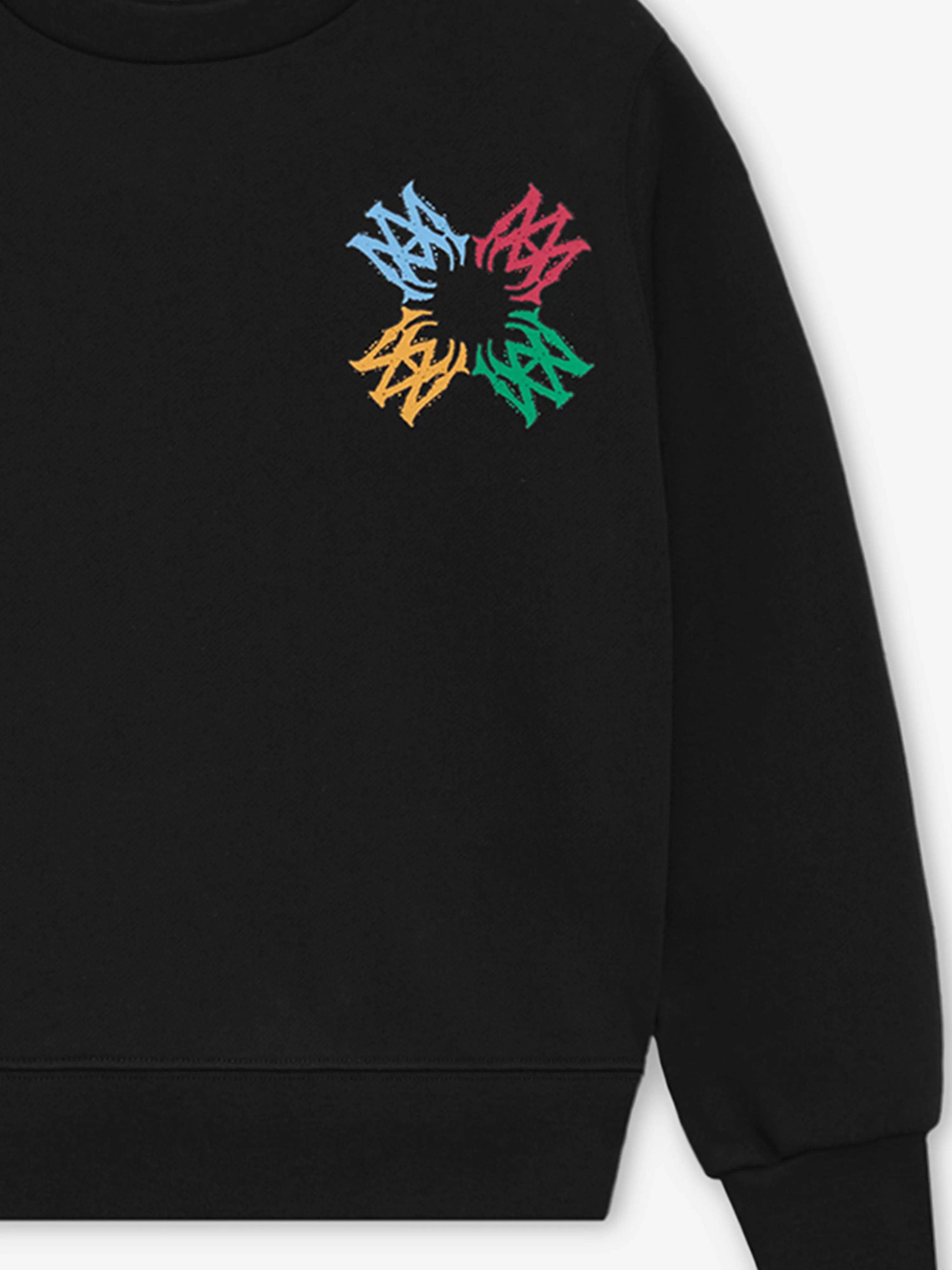 Kids MA Quad Scribble Sweatshirt in Black