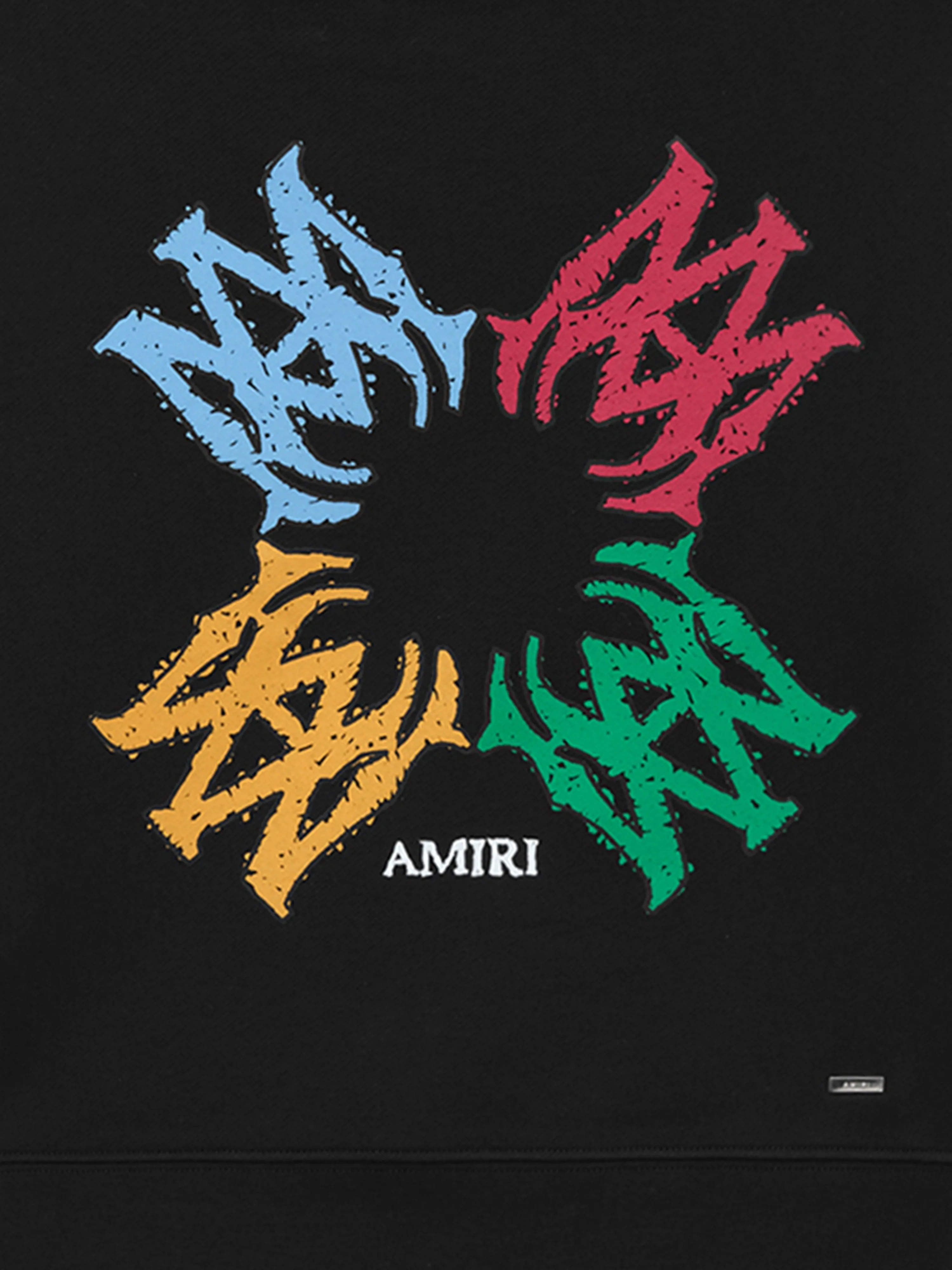 Kids MA Quad Scribble Sweatshirt in Black
