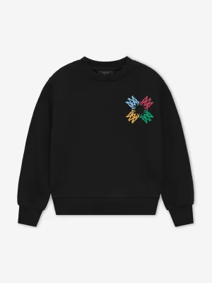 Kids MA Quad Scribble Sweatshirt in Black