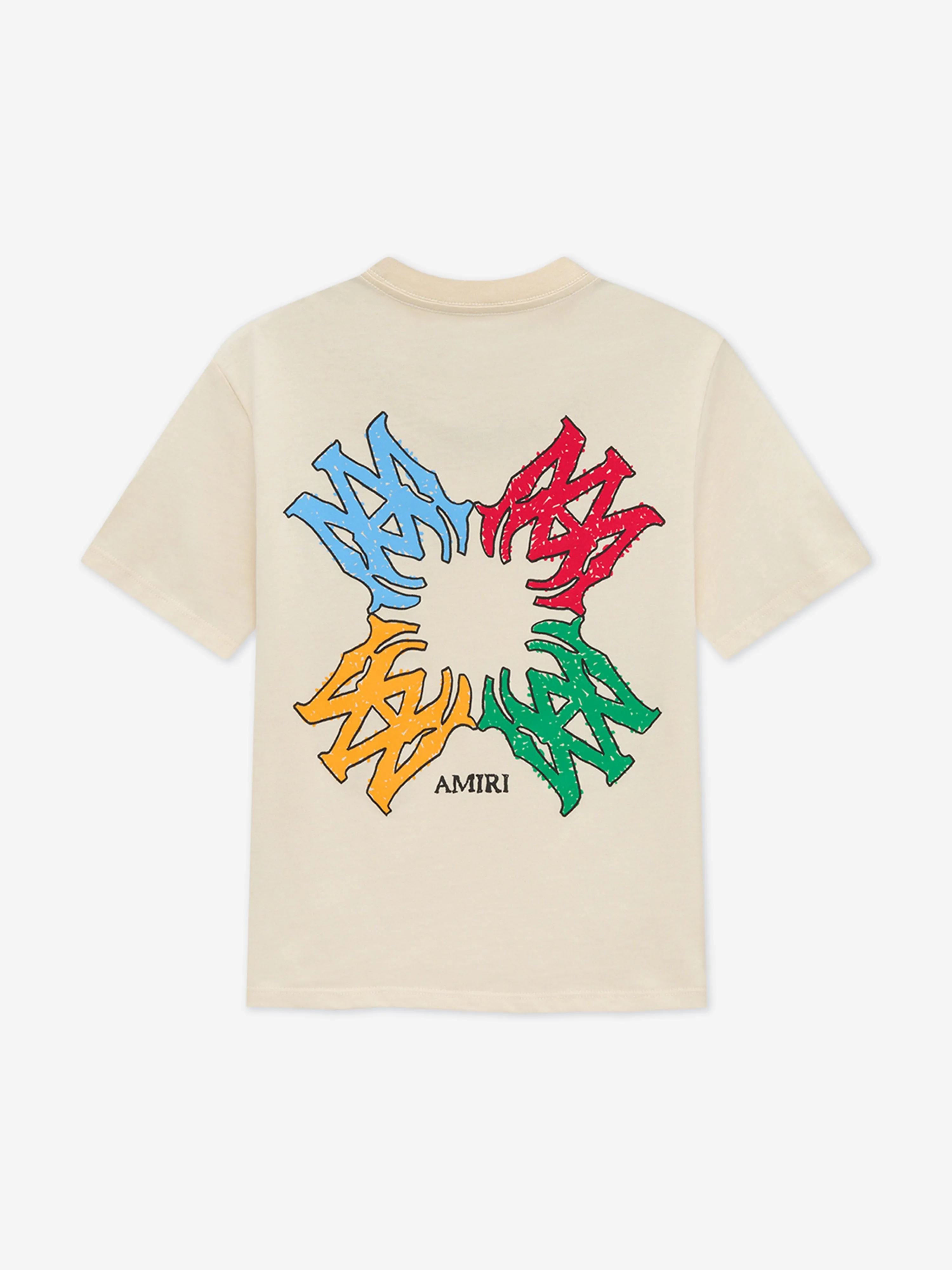 Kids MA Quad Scribble T-Shirt in Ivory