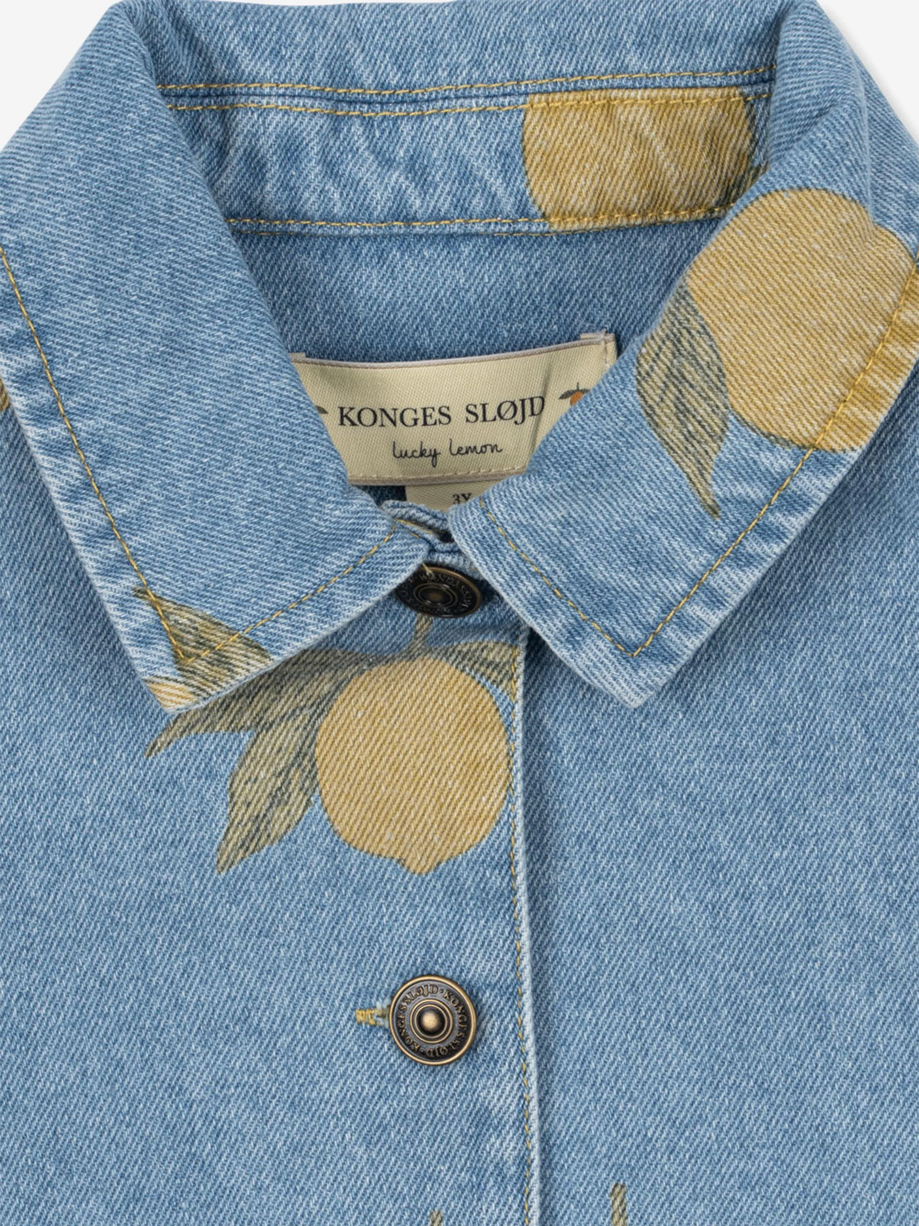 Kids Magot Lemon Denim Jacket in Blue