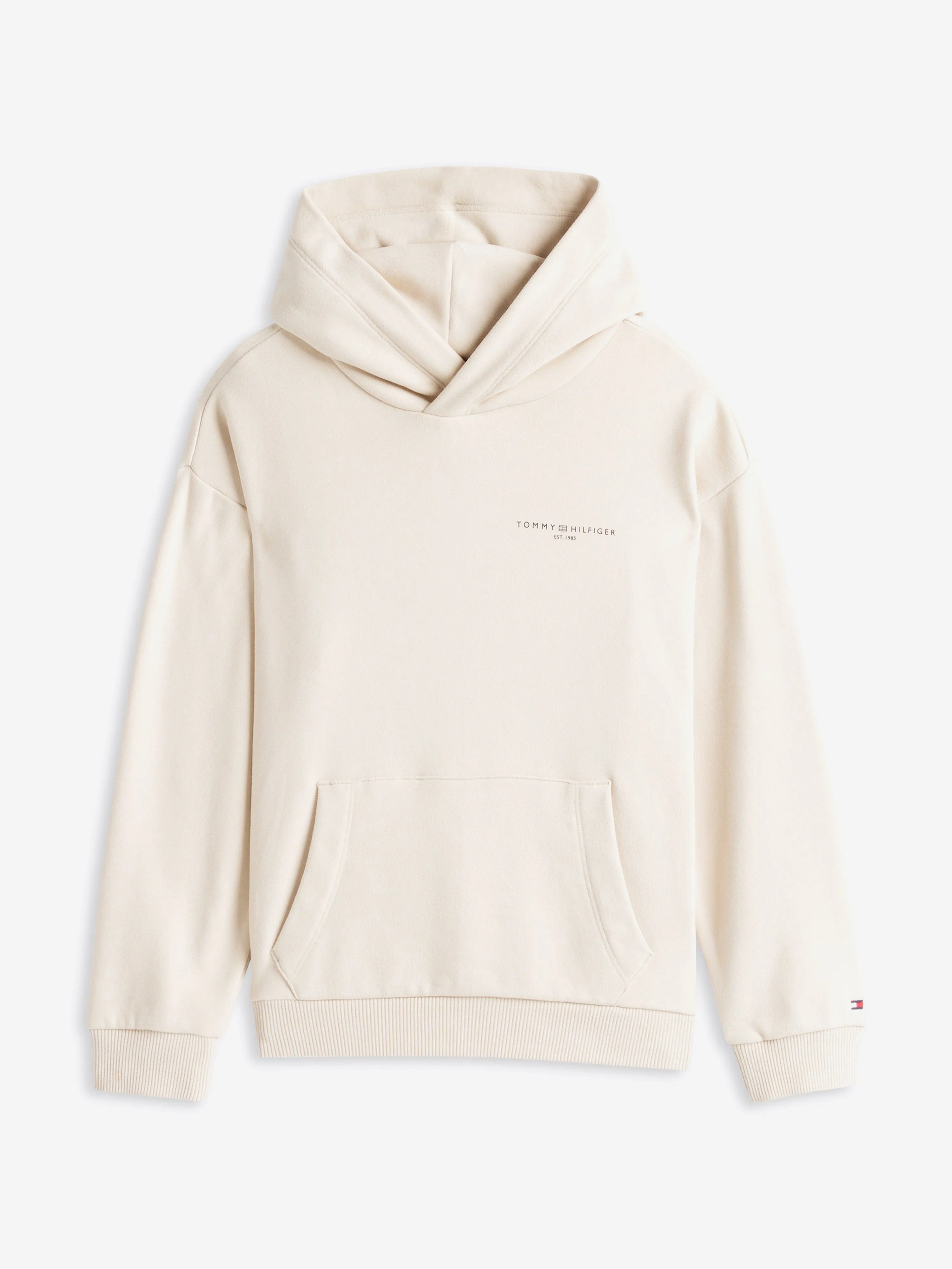 Kids Mini Corp Logo Hoodie in Beige