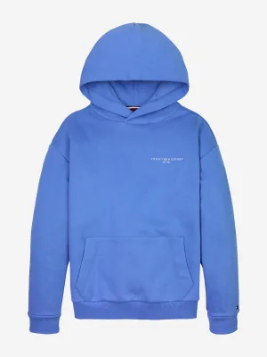 Kids Mini Corp Logo Hoodie in Blue