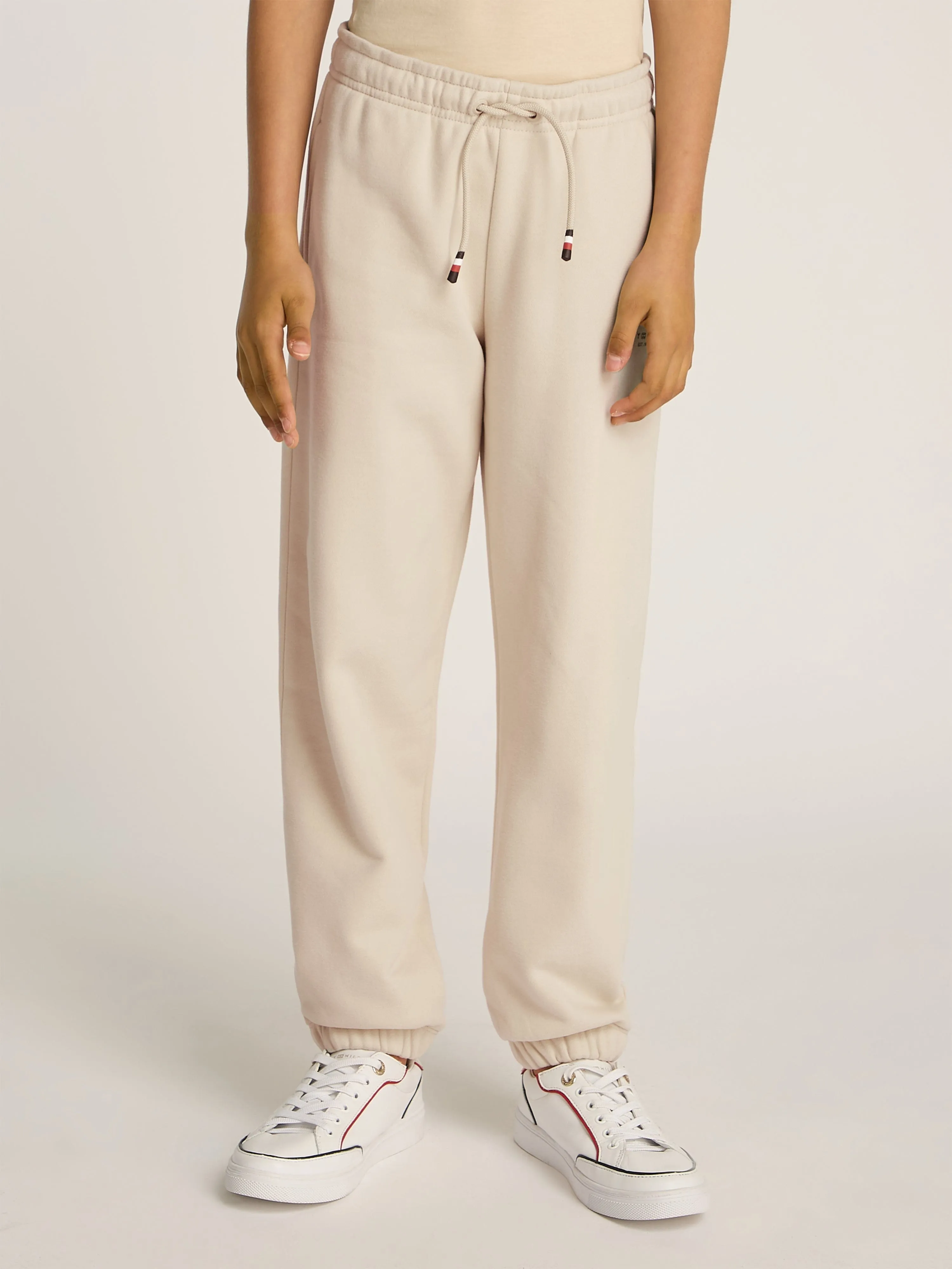 Kids Mini Corp Logo Joggers in Beige