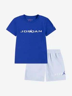 Kids MJ Baseline Mesh Short Set in Blue