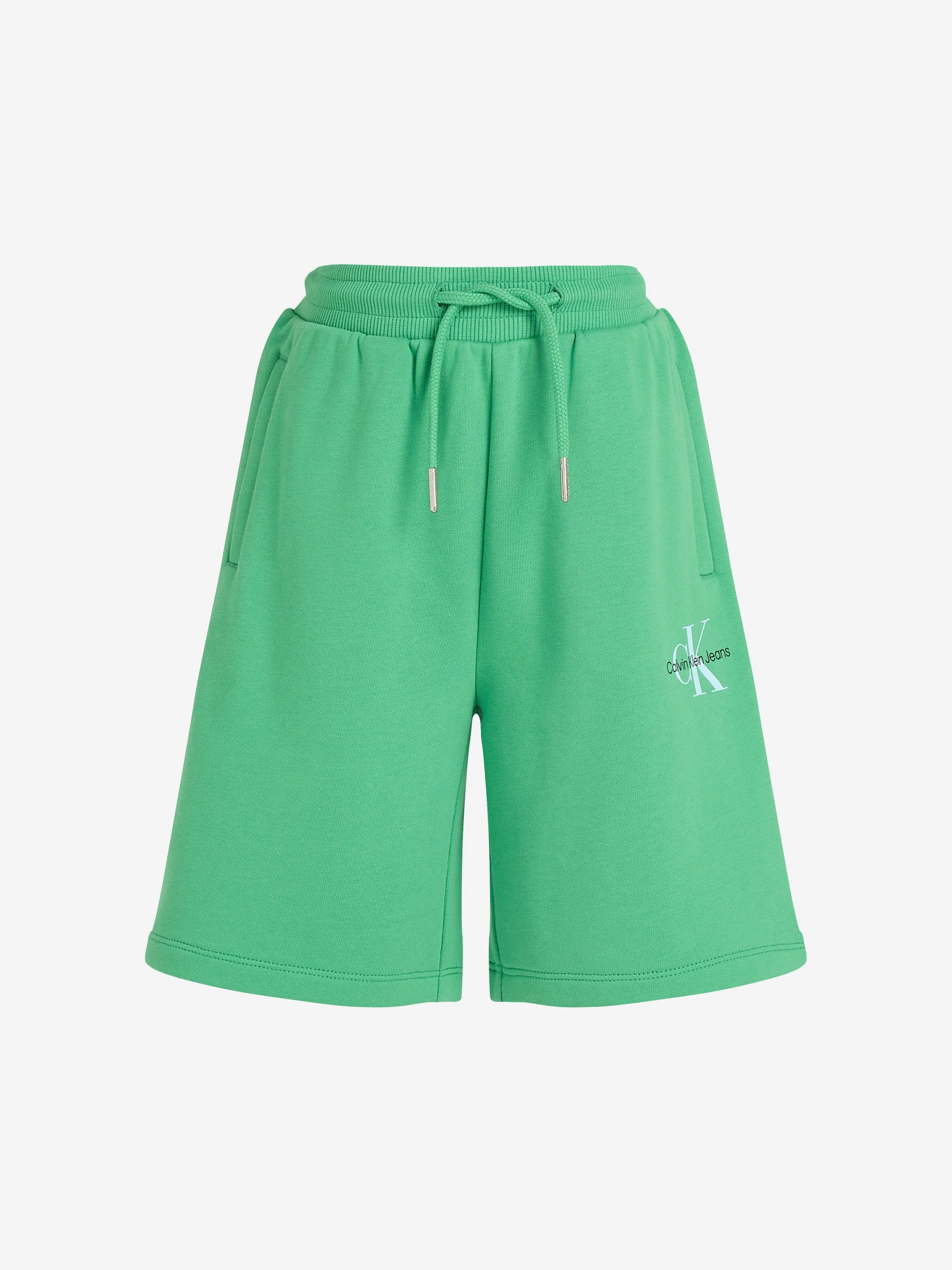 Kids Monogram Relaxed Shorts in Green
