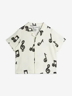 Kids Note AOP Muslin Short in White