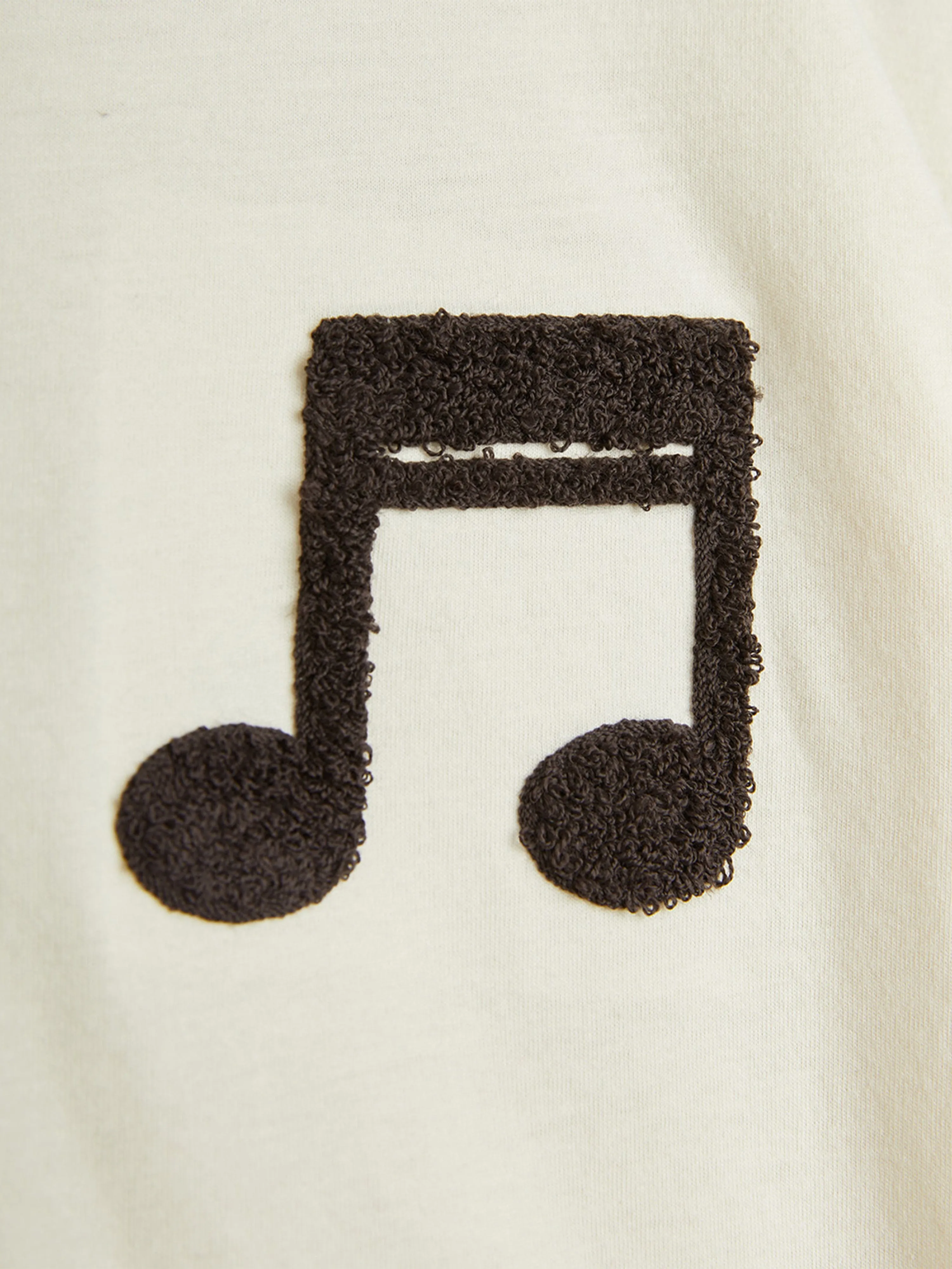 Kids Note Chenille T-Shirt in Ivory