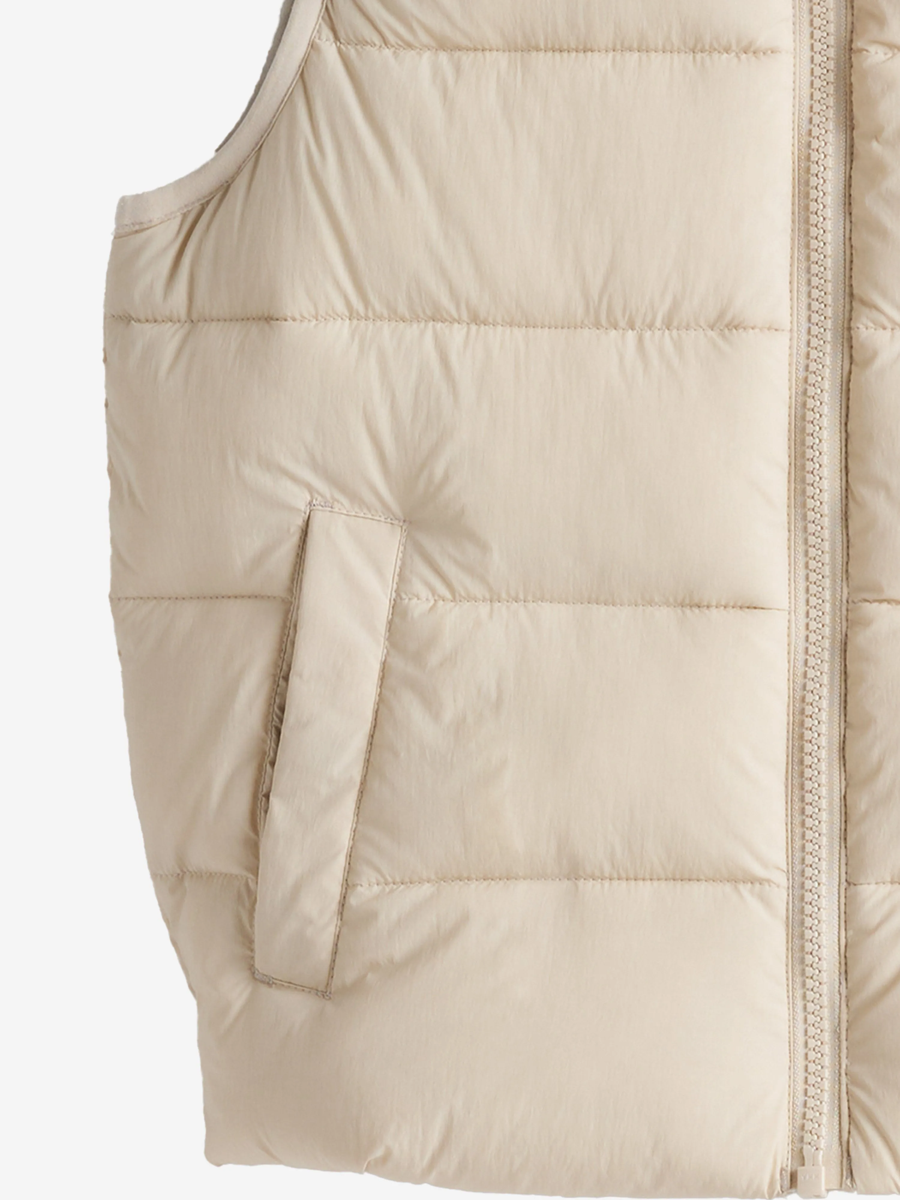 Kids Padded Gilet in Beige