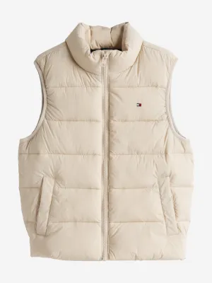 Kids Padded Gilet in Beige