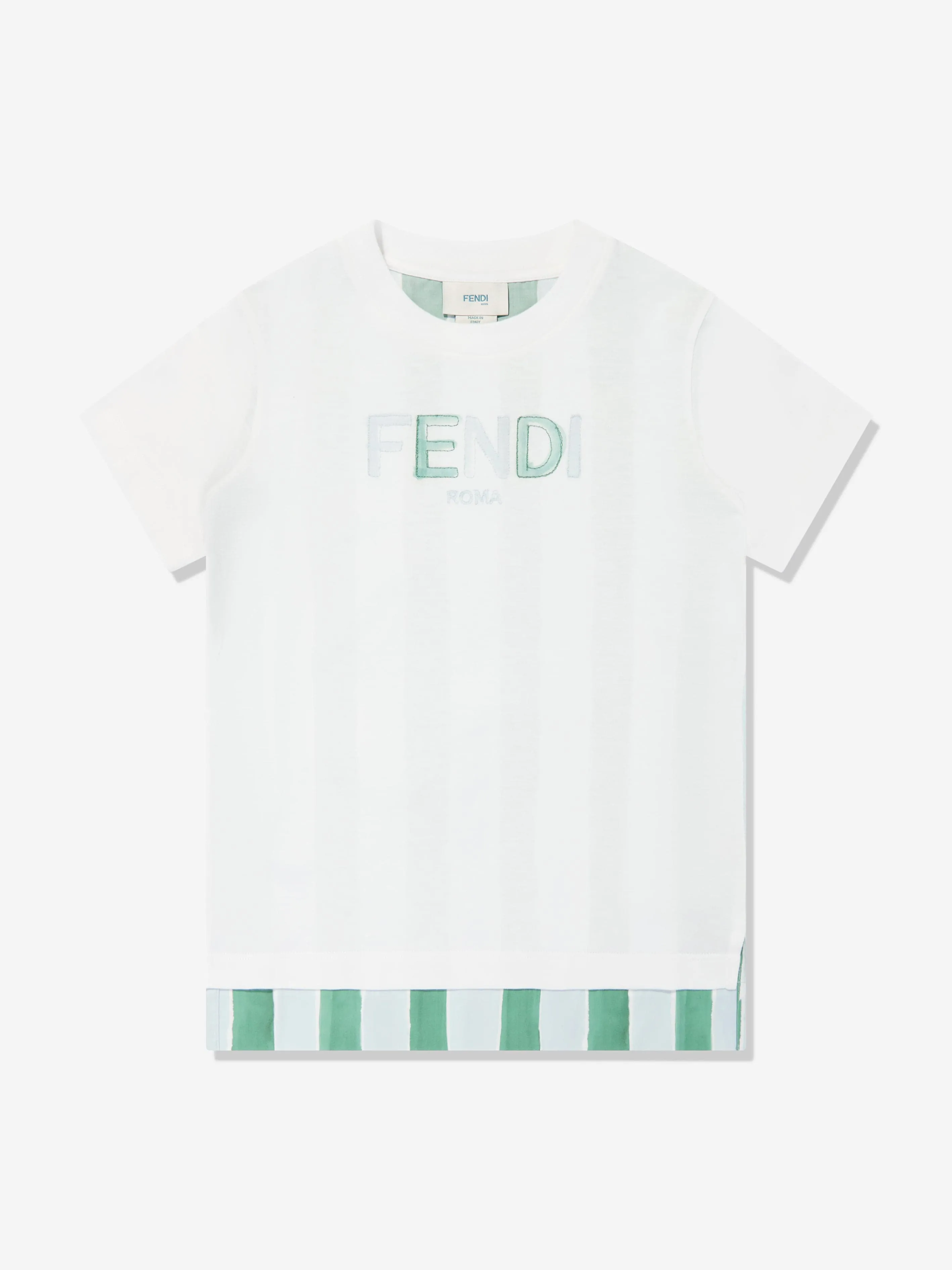 Kids Pequin Print T-Shirt in Blue