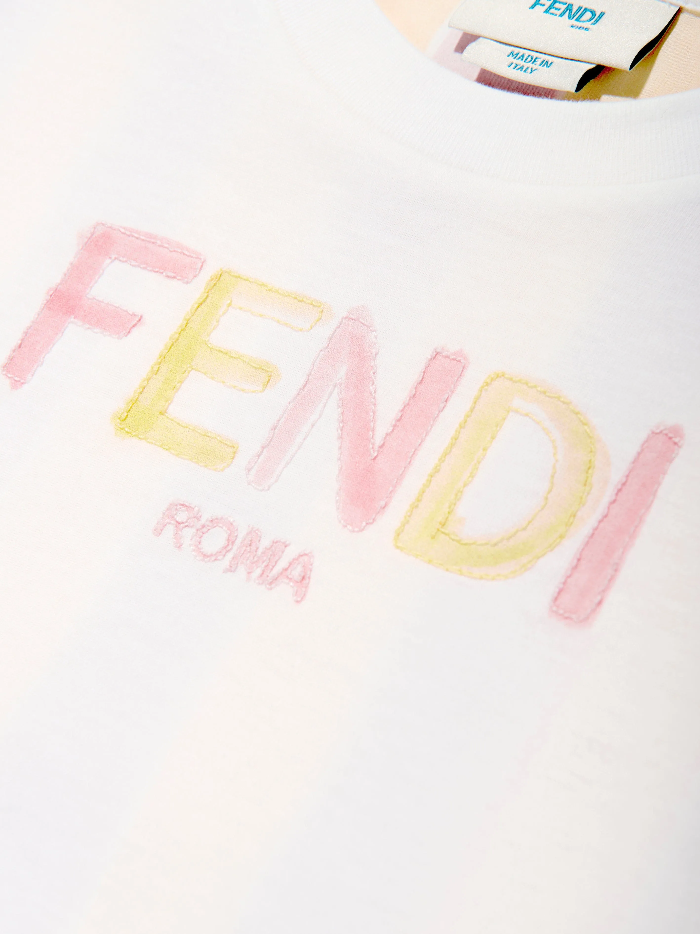 Kids Pequin Print T-Shirt in Yellow