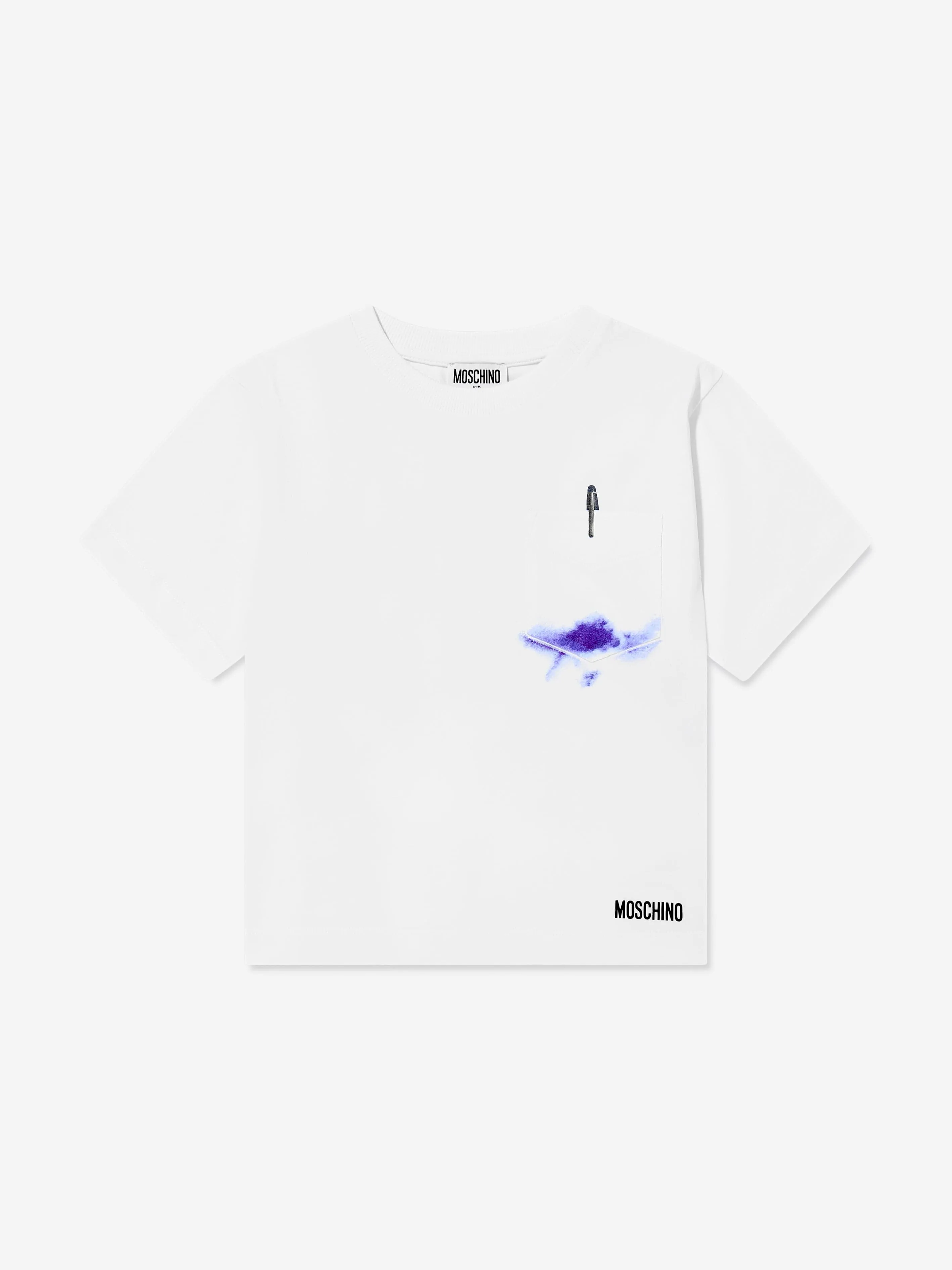 Kids Pocket T-Shirt in White
