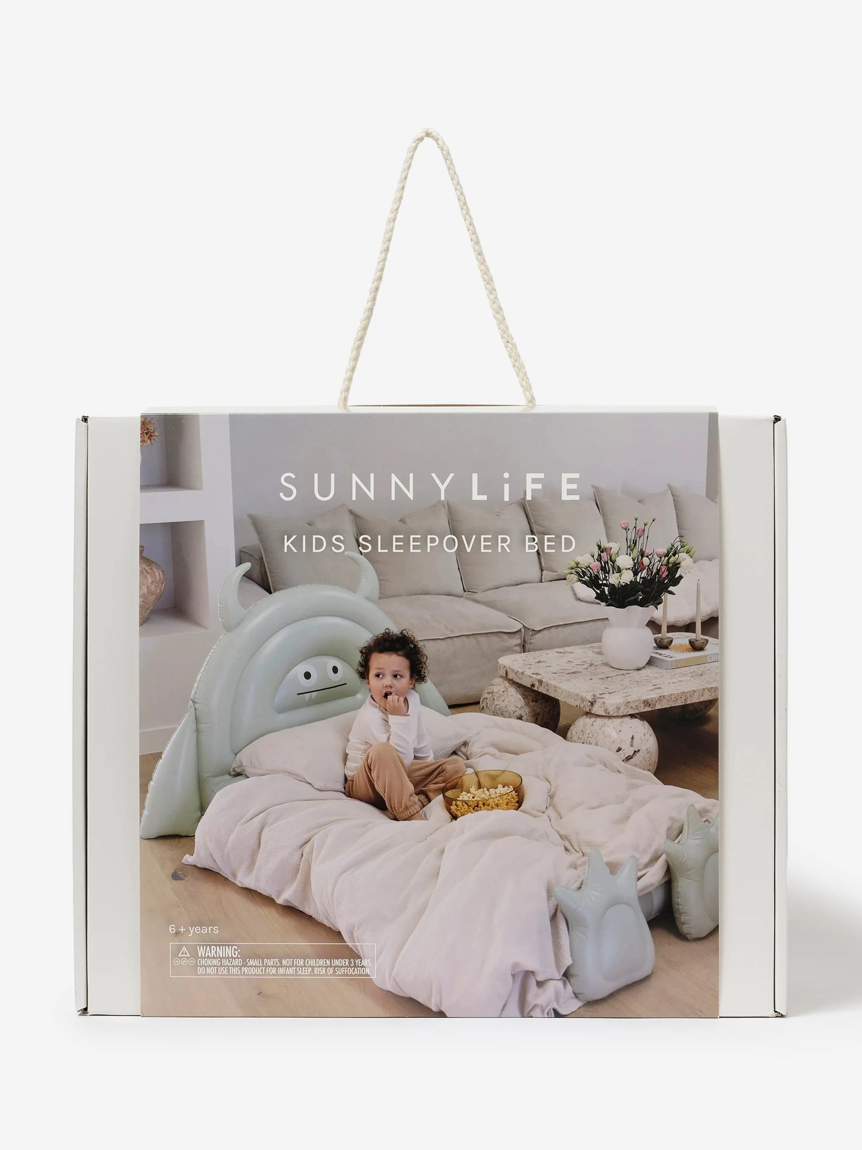 Kids Sleepover Bed Monster in Green (185cm)