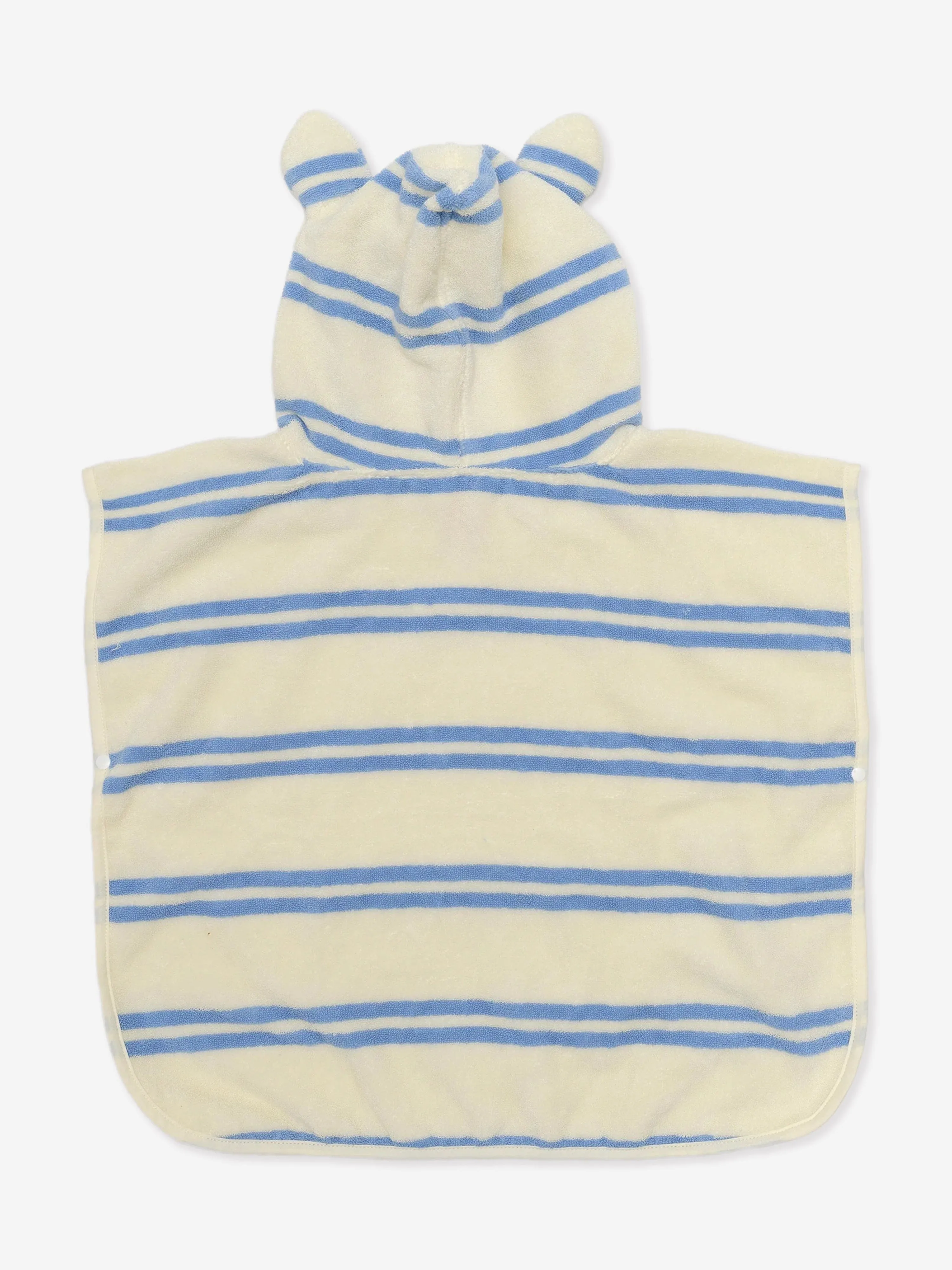 Kids Striped Character Hooded Towel Sid the Seagull in Blue (86cm)