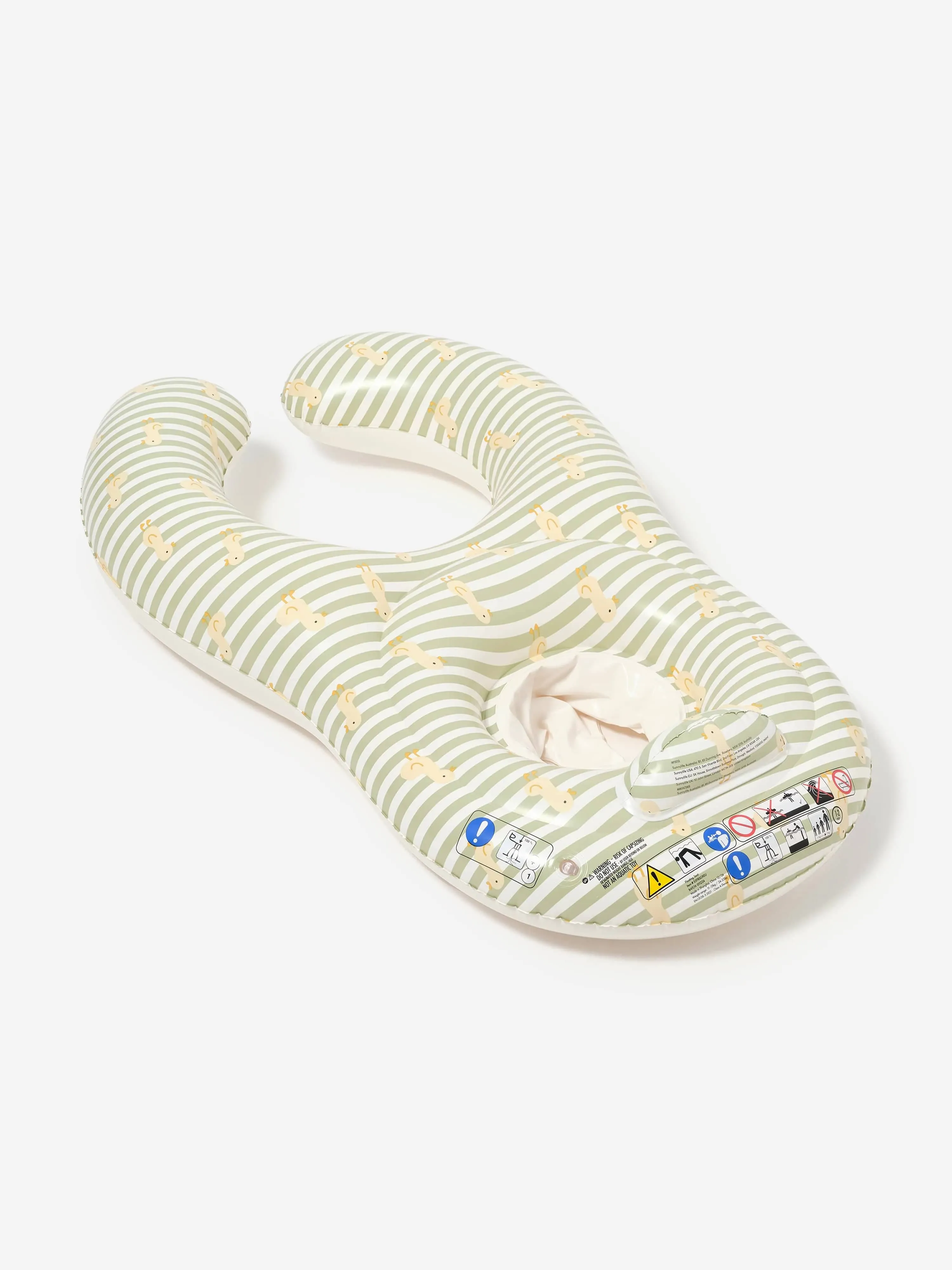 Kids Striped Float Together Baby Seat EU Duck in Green (110cm)