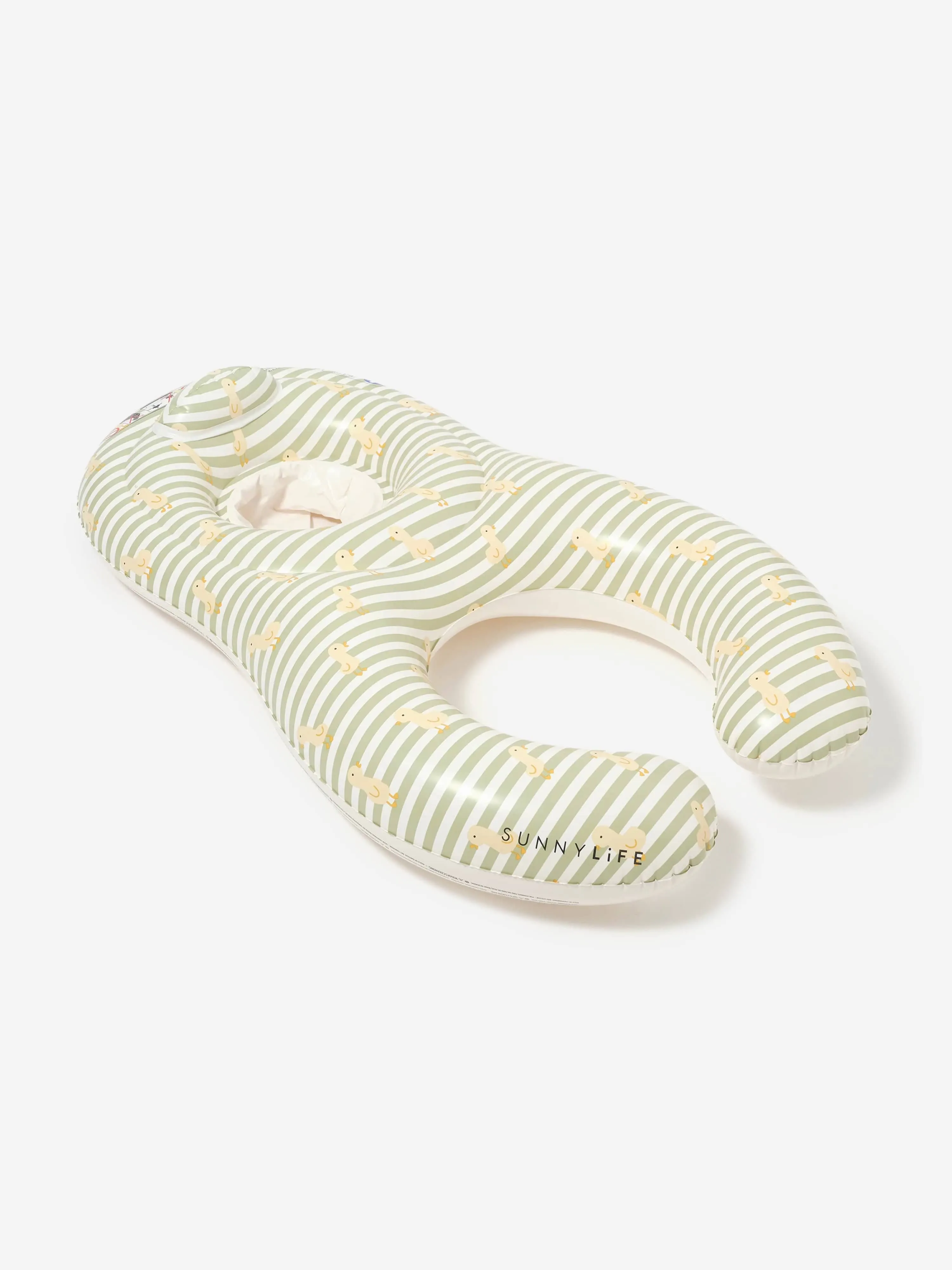 Kids Striped Float Together Baby Seat EU Duck in Green (110cm)