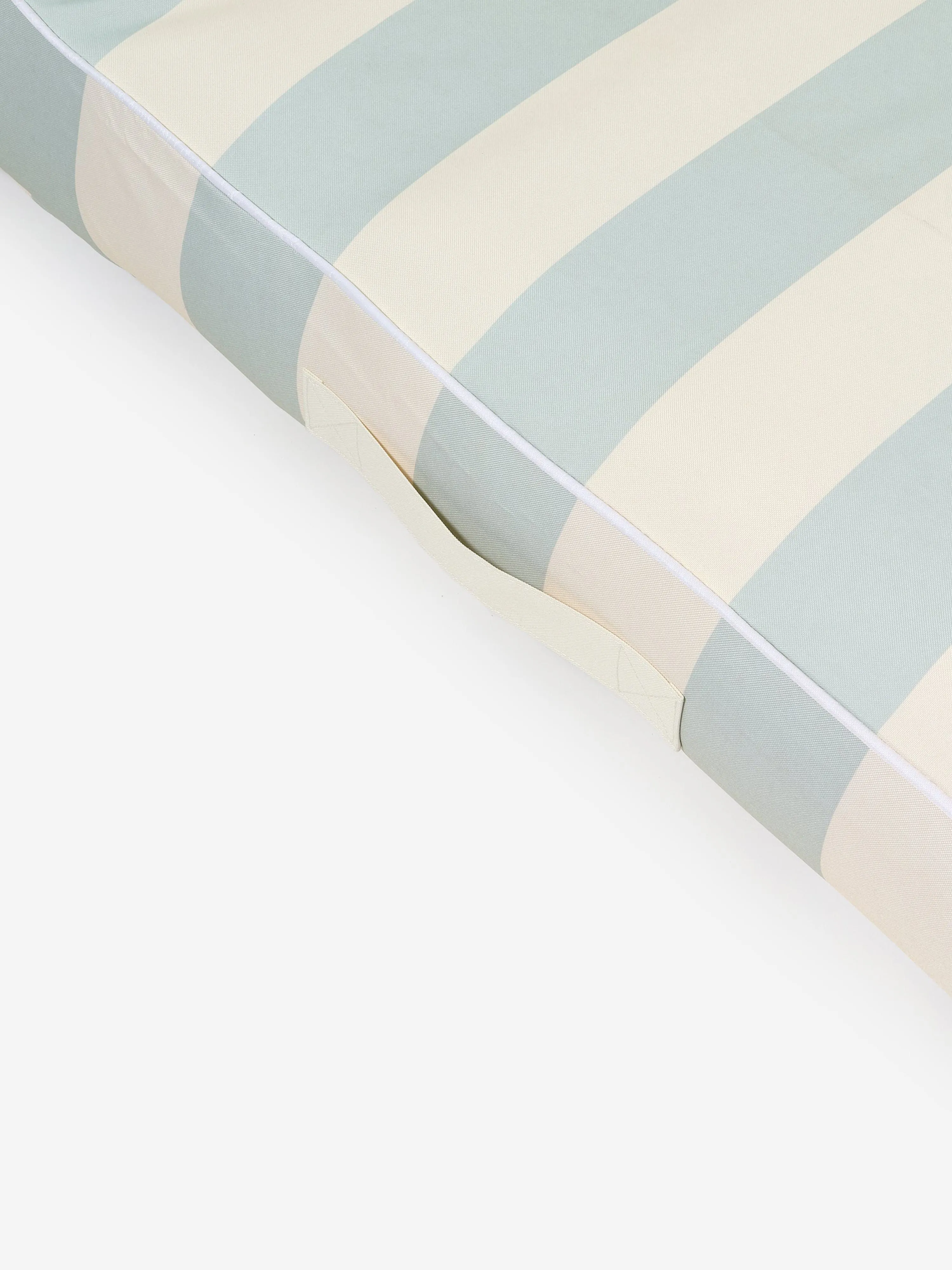 Kids Striped Luxe Lie-On Lounger Lazy Days in Blue (180cm)