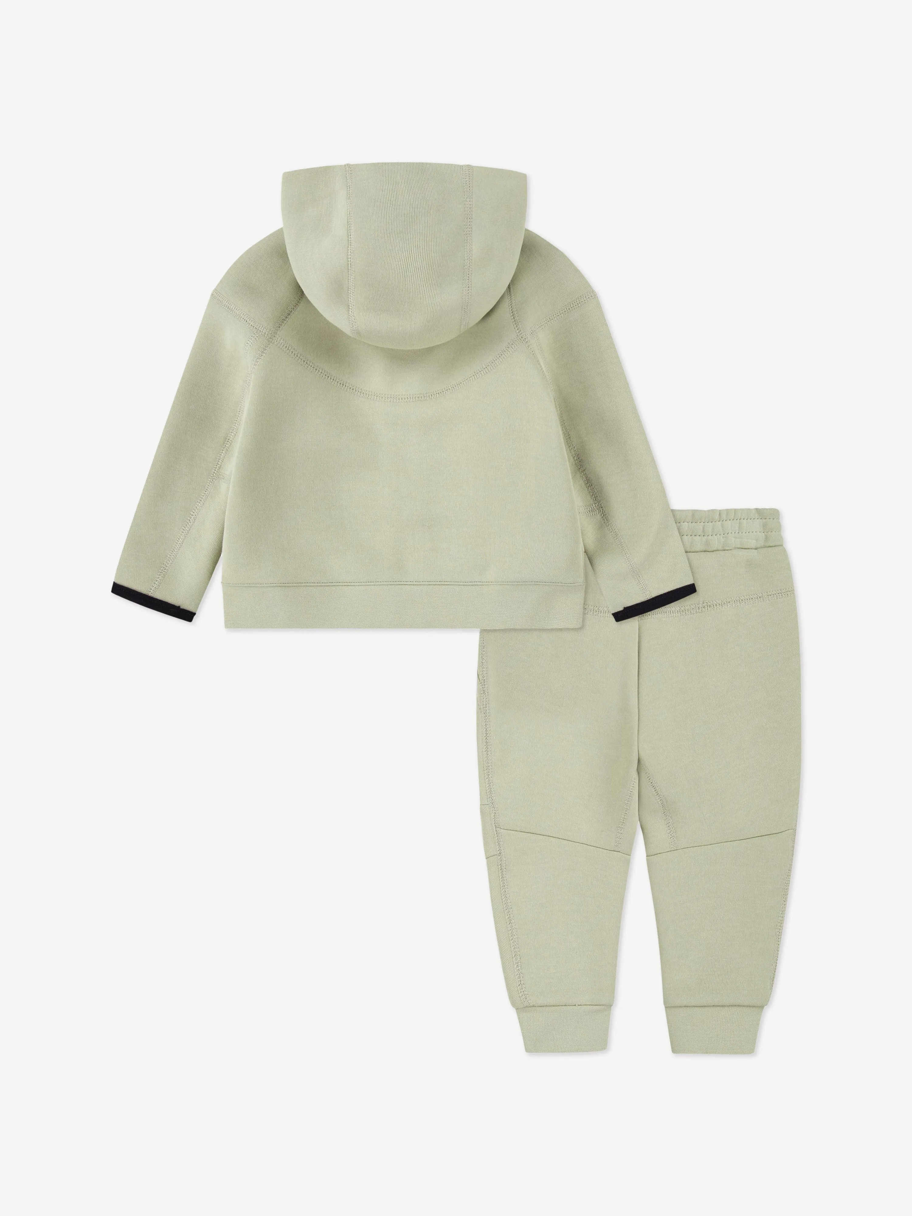 Kids Tech Fleece Hooded Full Zip Tracksuit in Green
