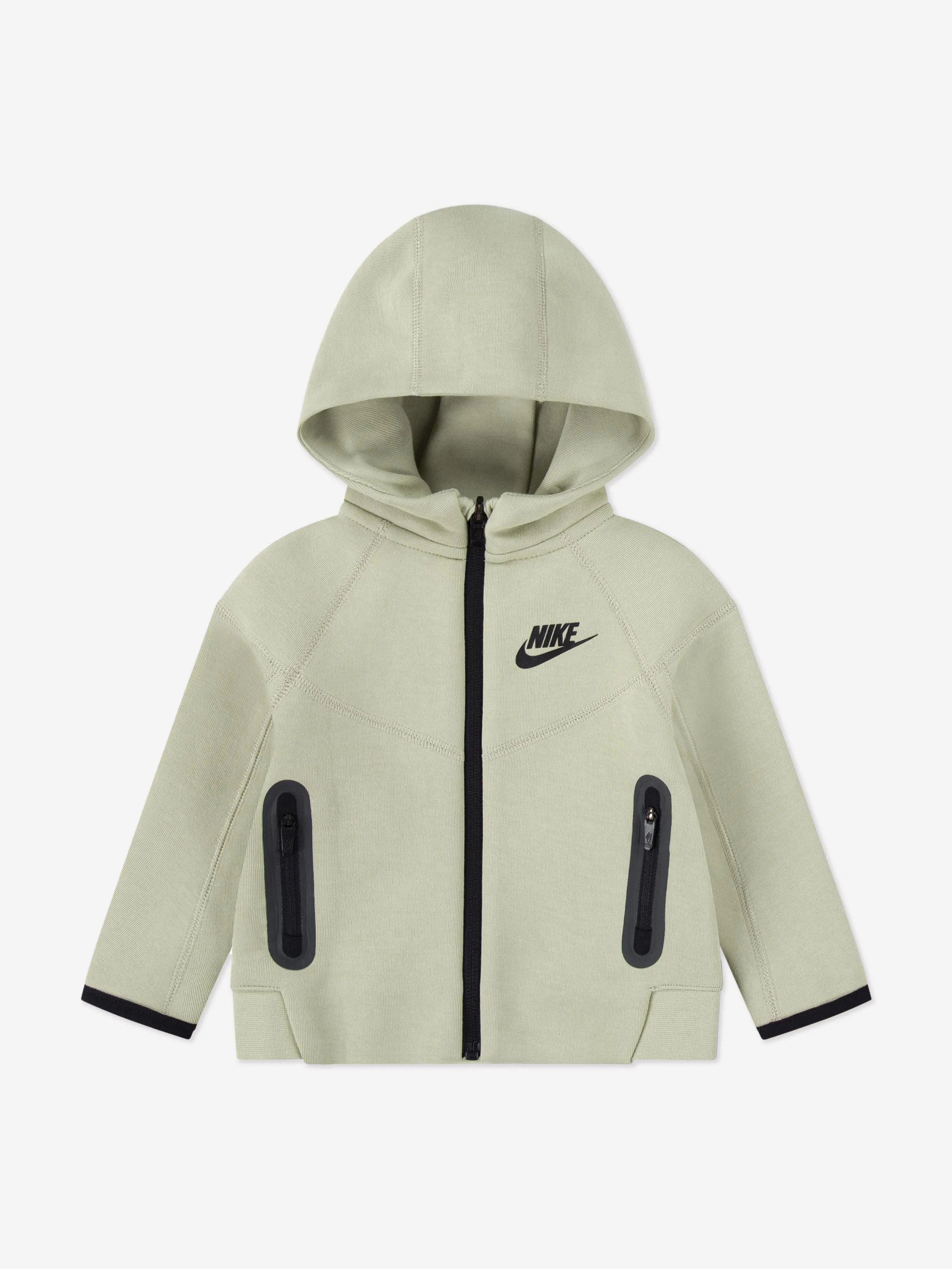 Kids Tech Fleece Hooded Full Zip Tracksuit in Green