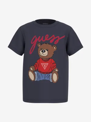 Kids Teddy Bear T-Shirt in Navy