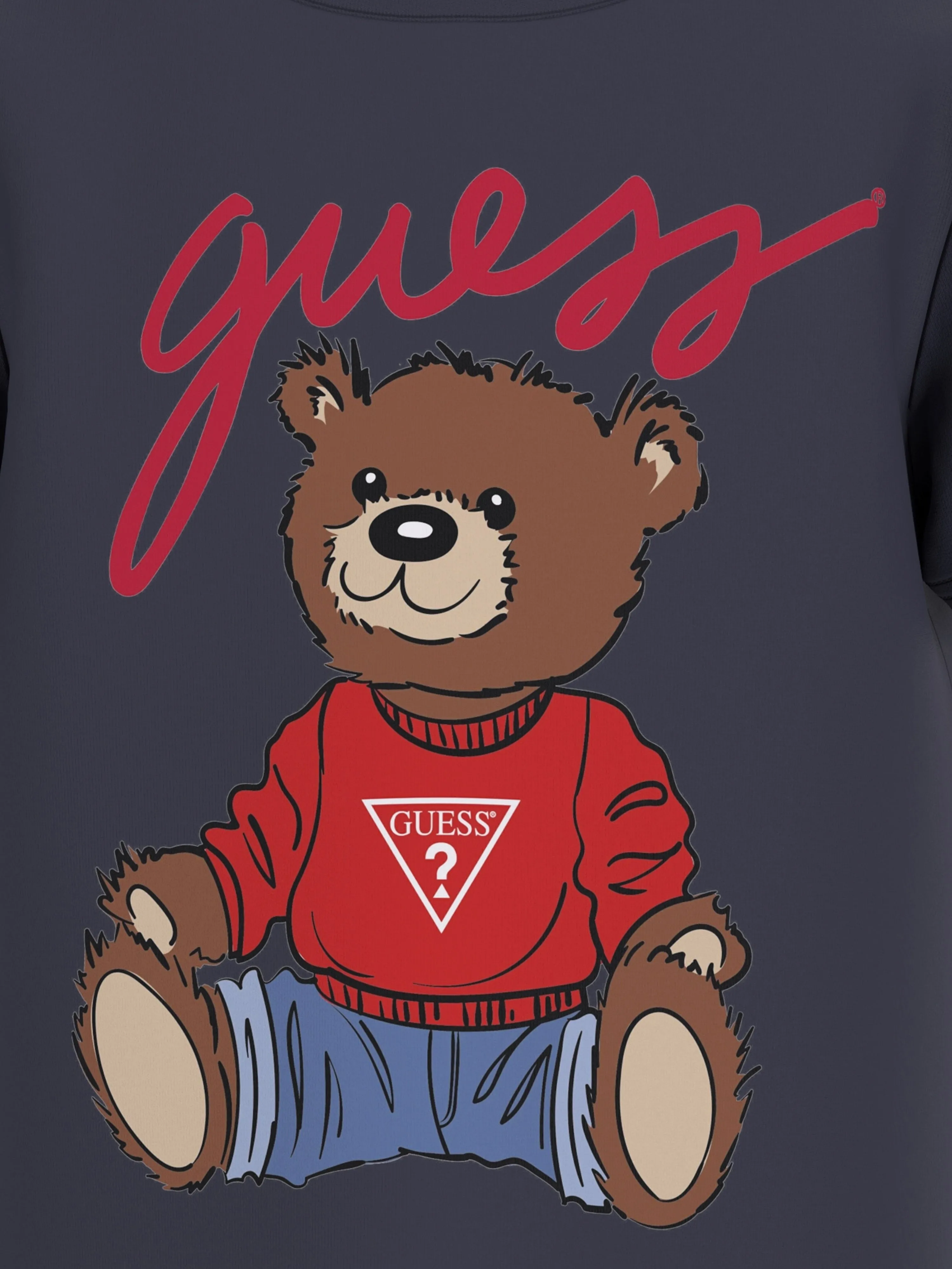 Kids Teddy Bear T-Shirt in Navy
