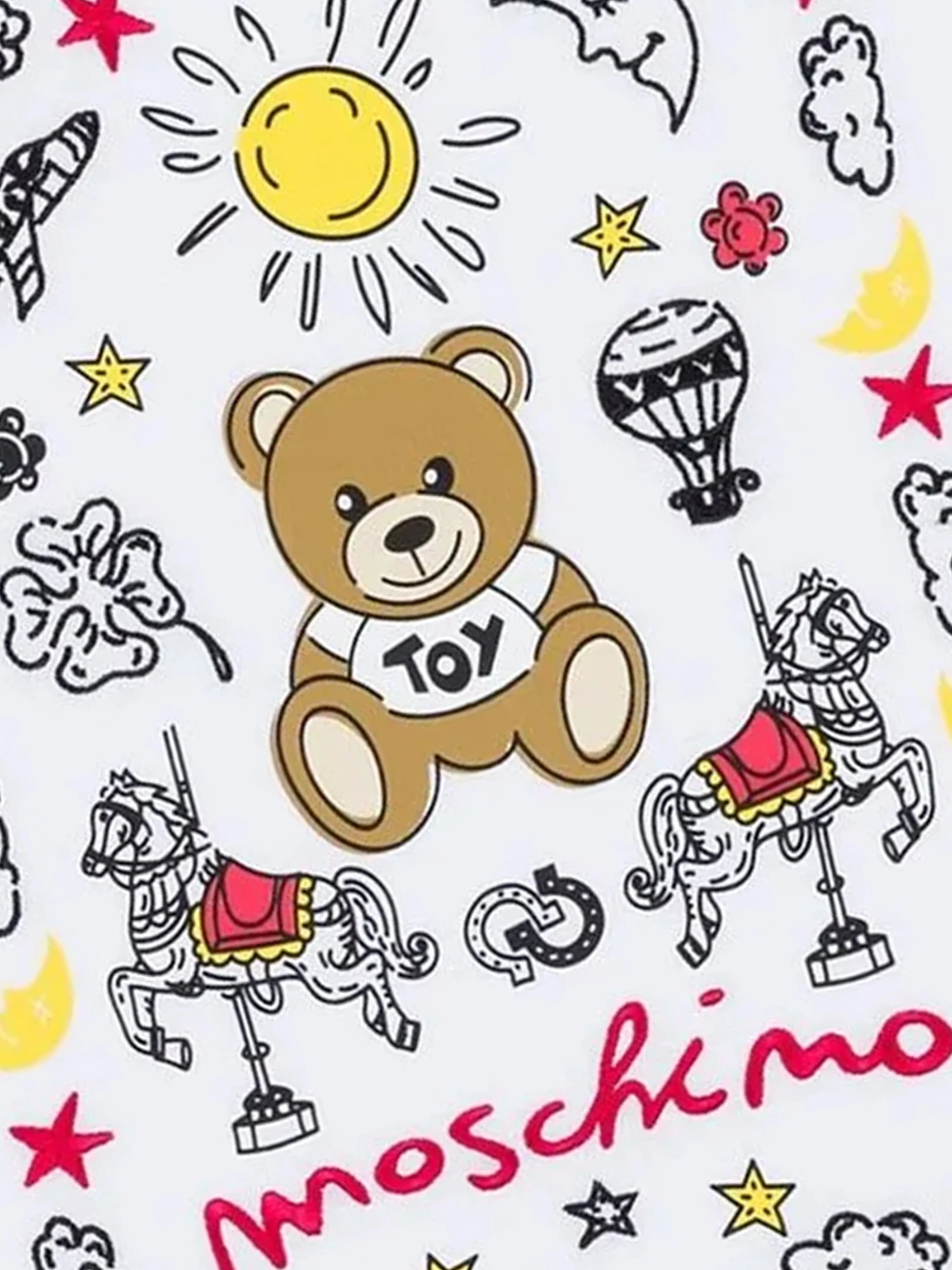 Kids Teddy Bear T-Shirt in White