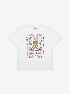 Kids Teddy Bear T-Shirt in White