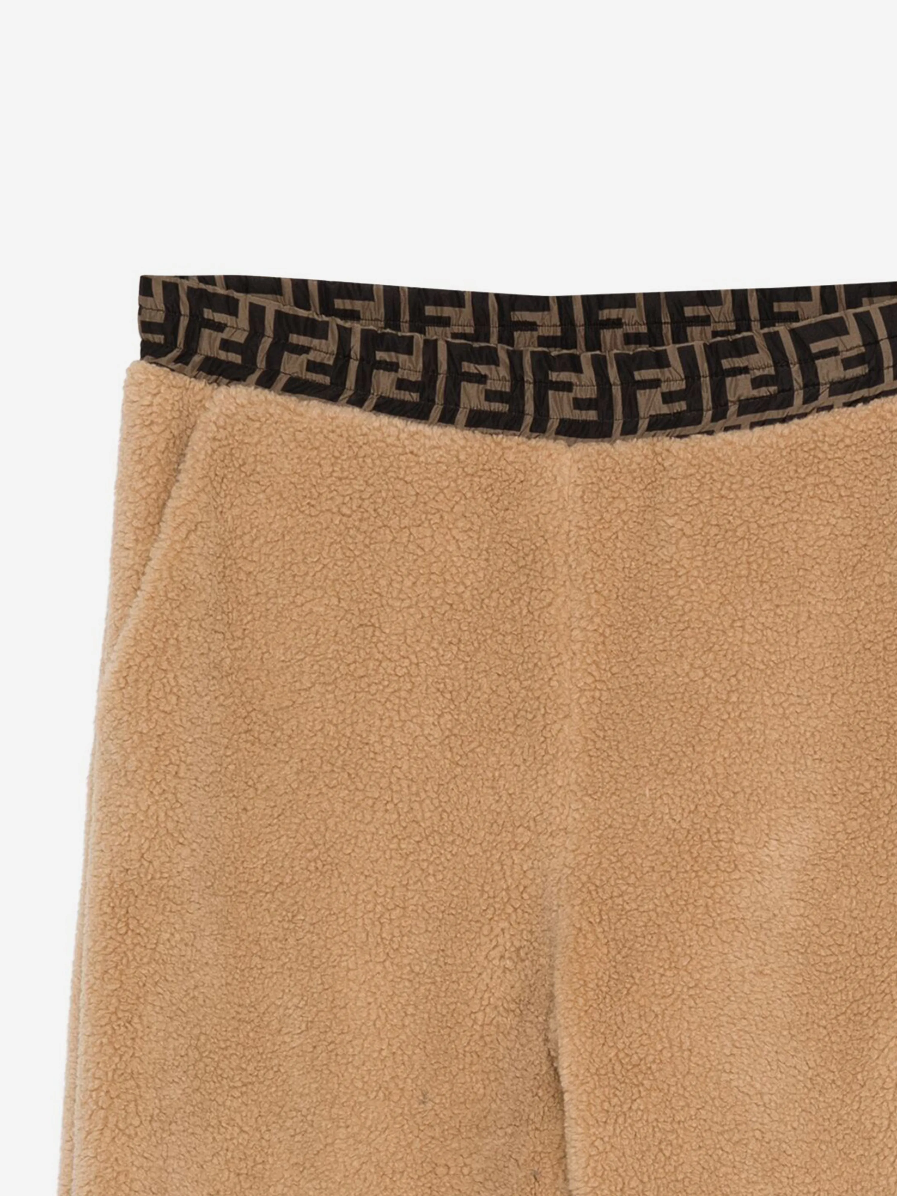 Kids Teddy Joggers in Beige