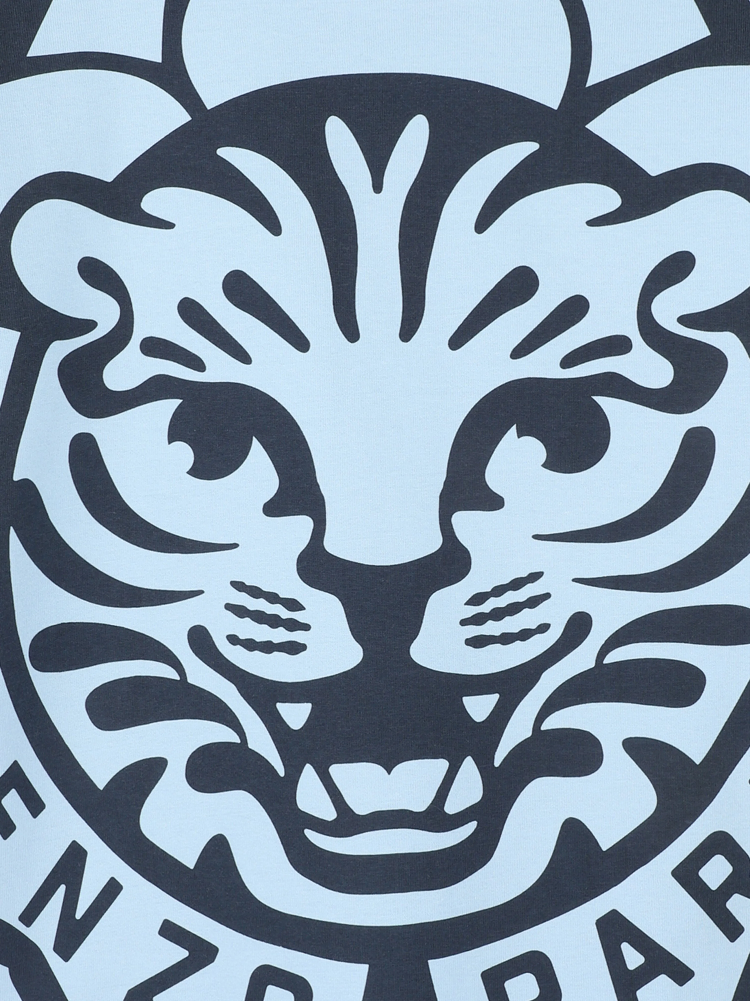 Kids Tiger Print T-Shirt in Blue