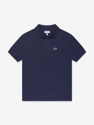 Lacoste Boys Logo Polo Shirt in Navy
