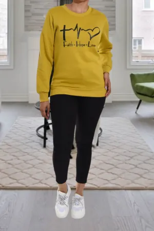 Ladies Love Mustard Sweater