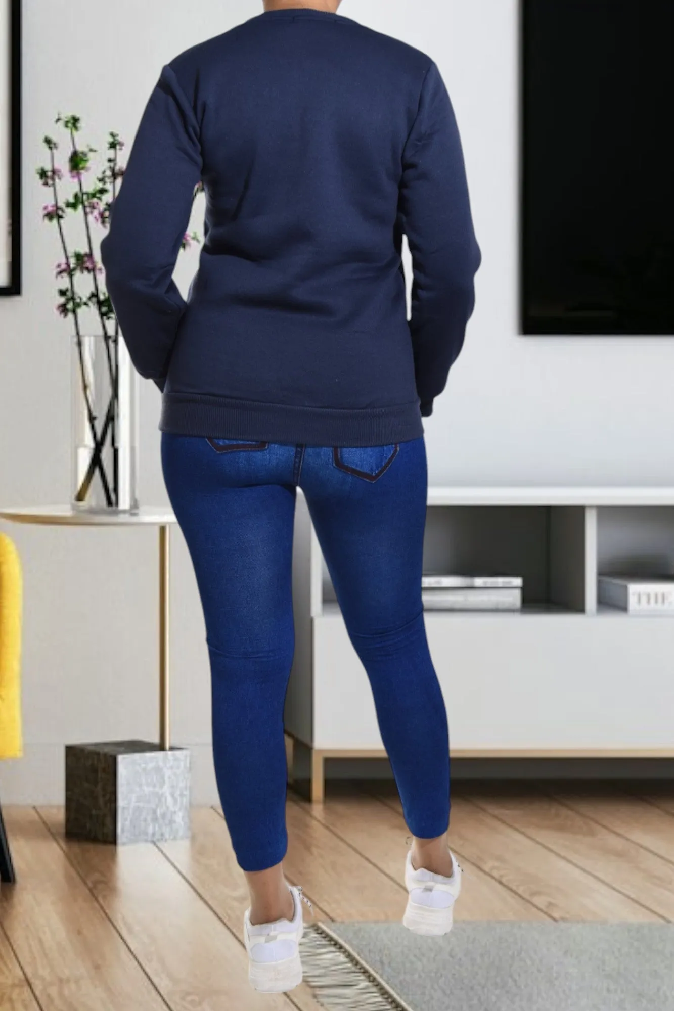 Ladies Love Navy Sweater