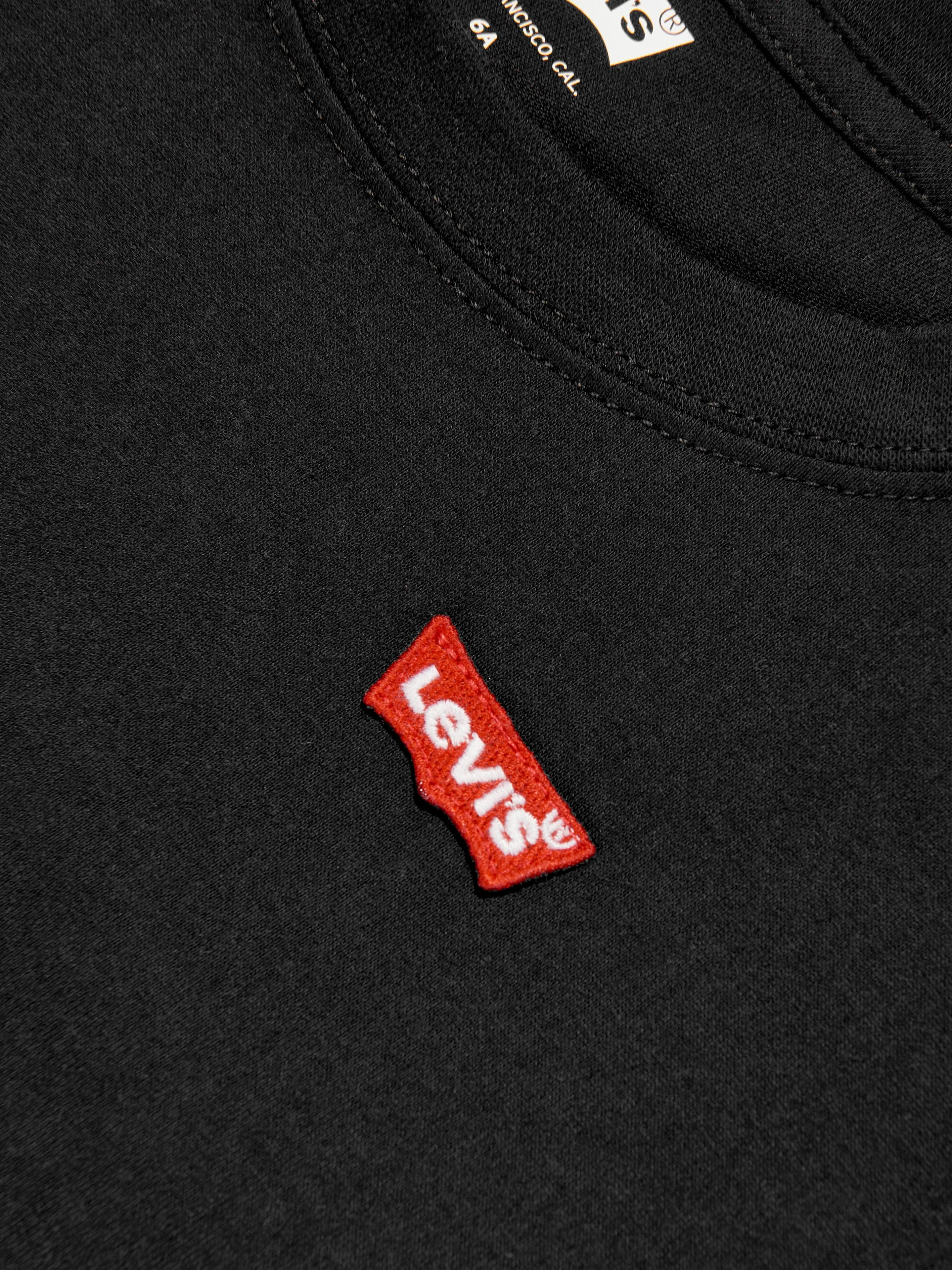 Levi's Boys Batwing Chest Logo T-Shirt in Black