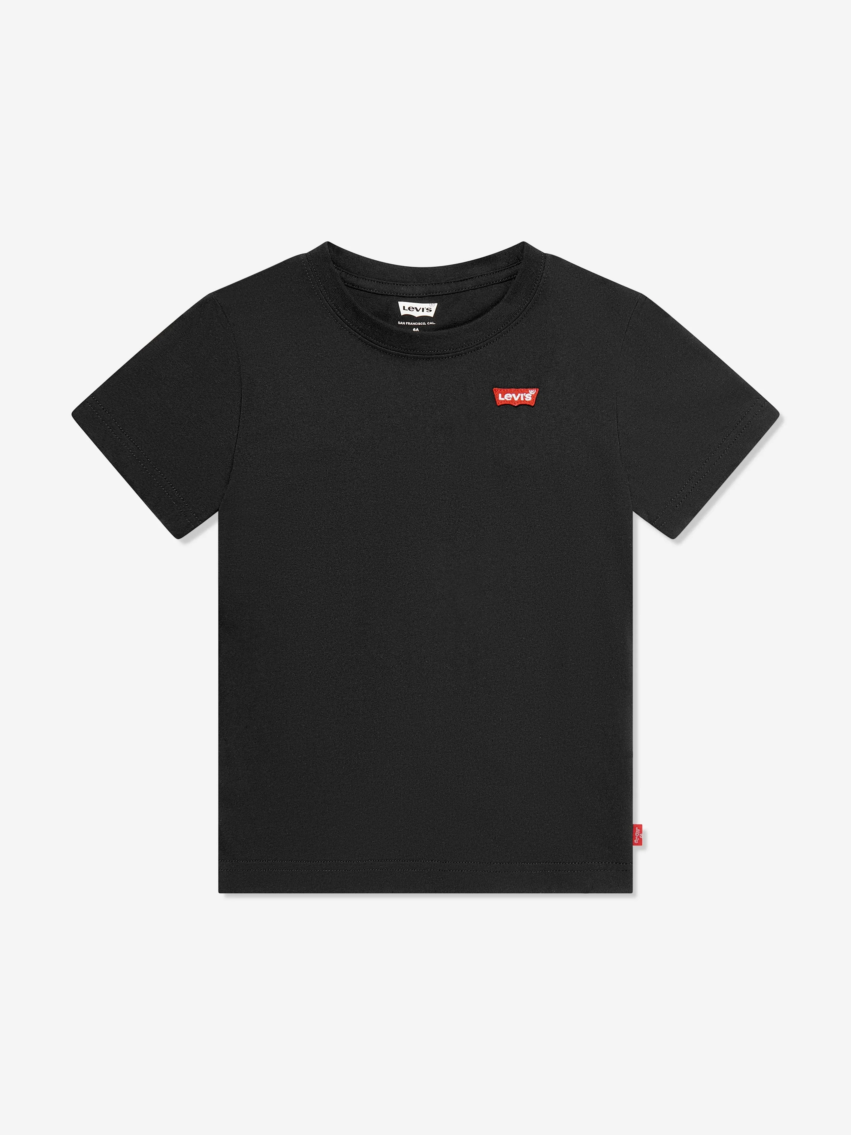 Levi's Boys Batwing Chest Logo T-Shirt in Black