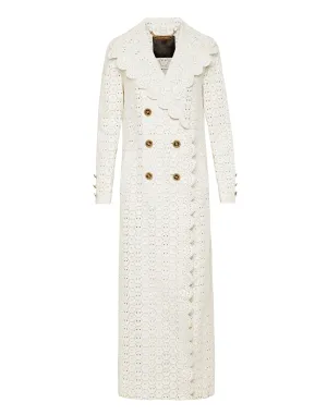 Long Sangallo Leather Trench Coat