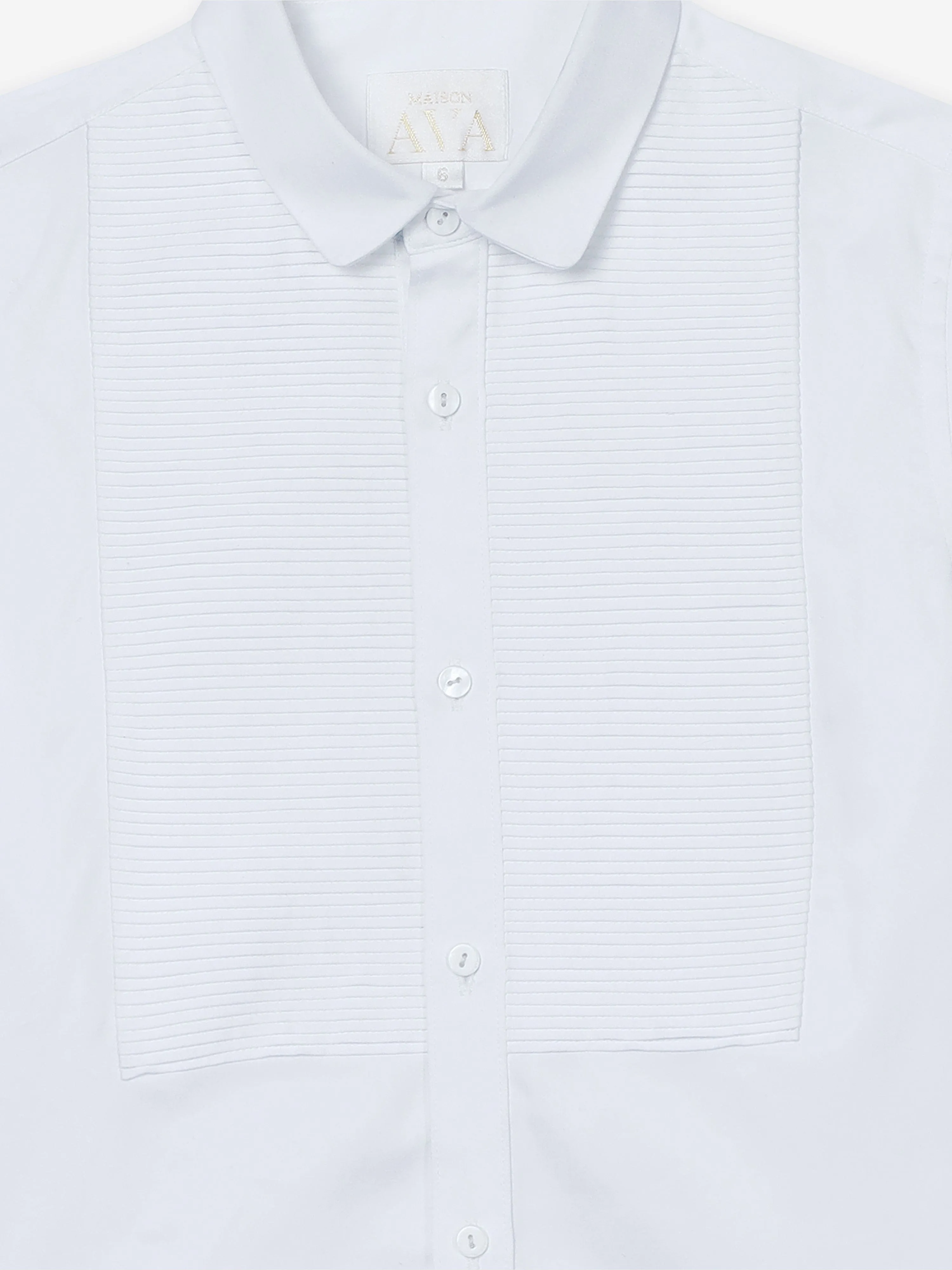 Maison Ava Boys Noel Shirt in White