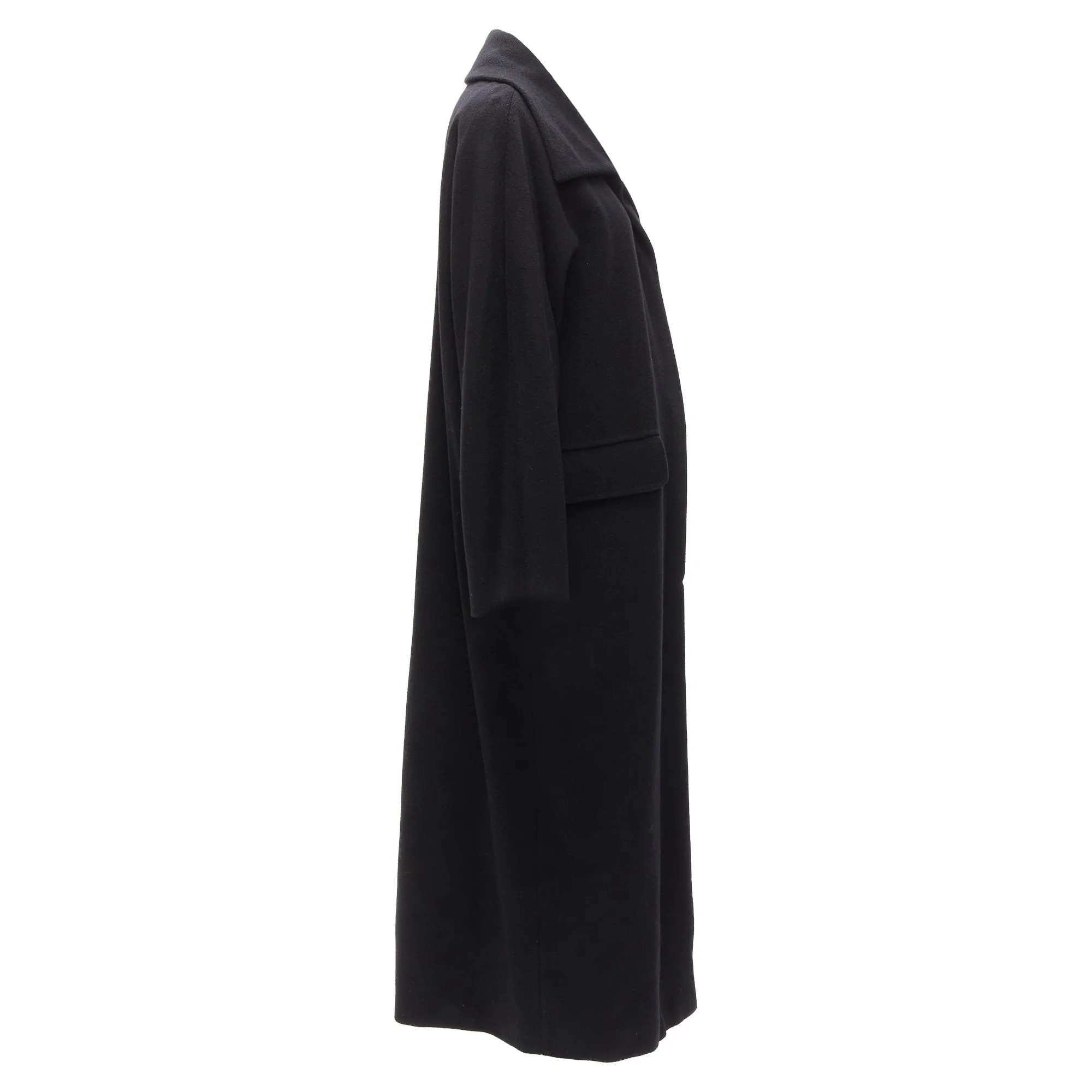 Max Mara virgin wool cashmere wide collar long coat