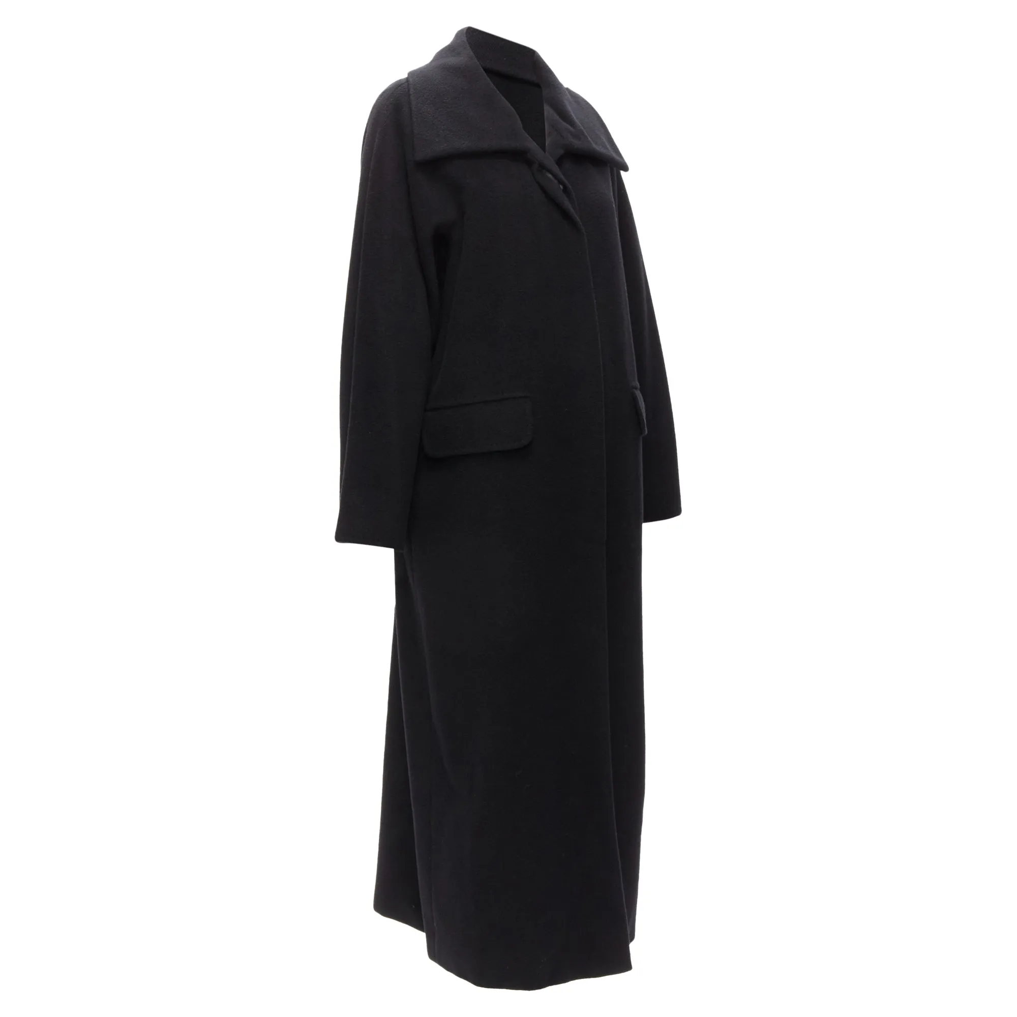 Max Mara virgin wool cashmere wide collar long coat