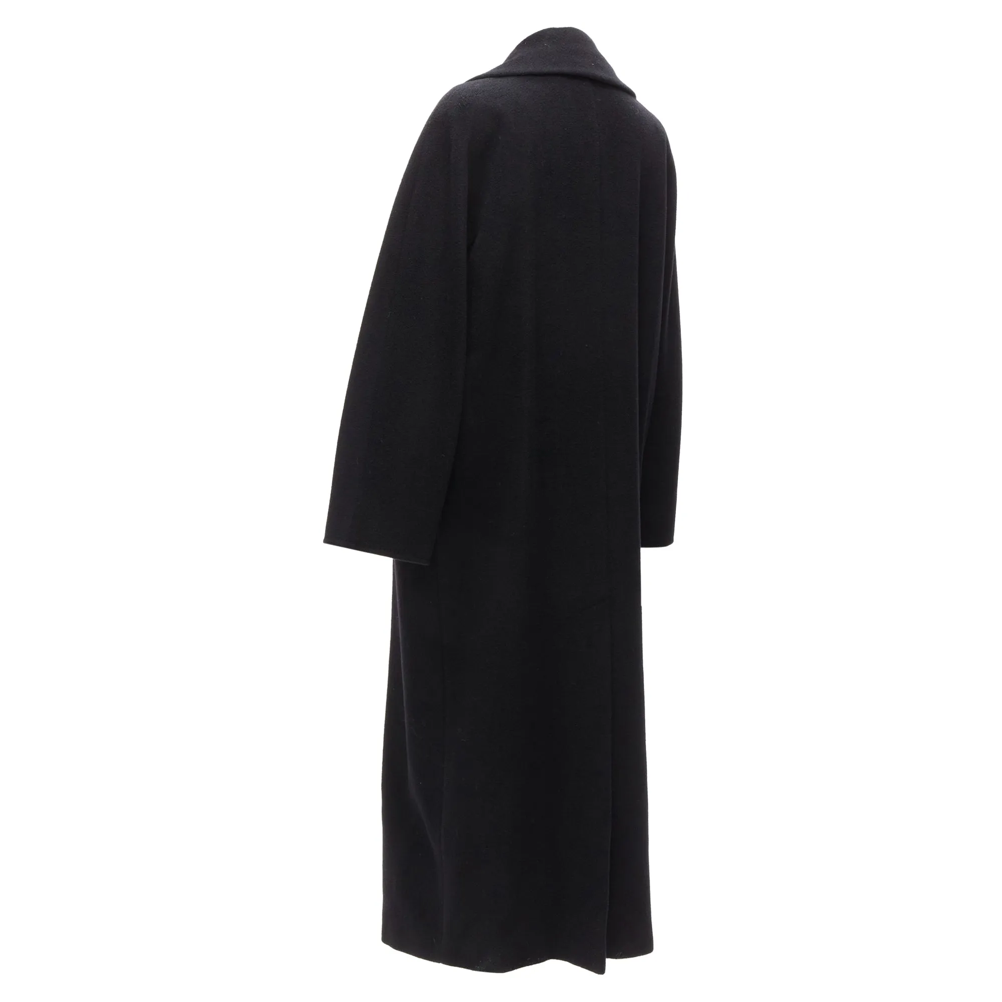 Max Mara virgin wool cashmere wide collar long coat